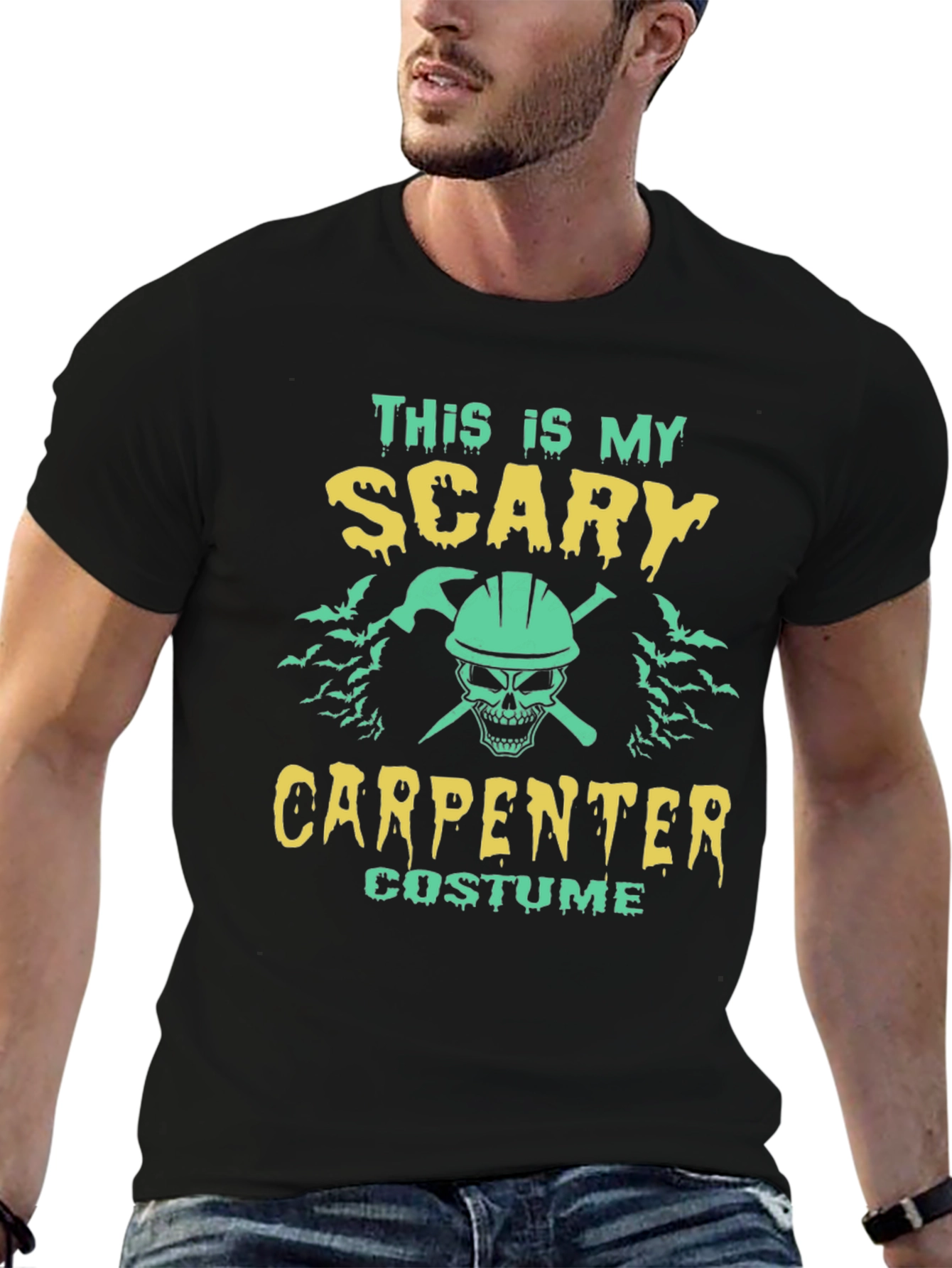 Scary Carpenter Costume T-Shirt - Halloween Tee
