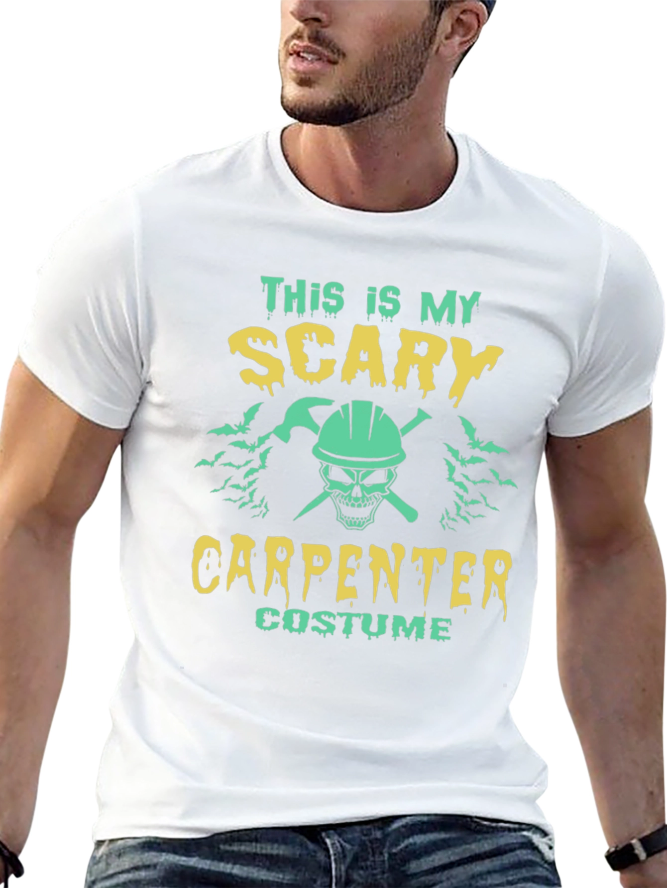 Scary Carpenter Costume T-Shirt - Halloween Tee