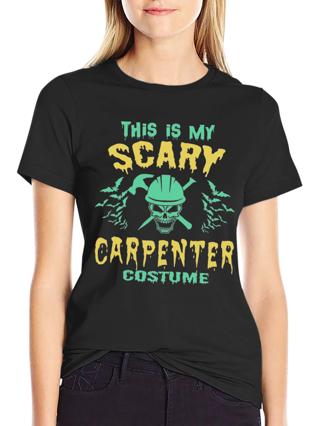 Scary Carpenter Costume T-Shirt - Halloween Tee
