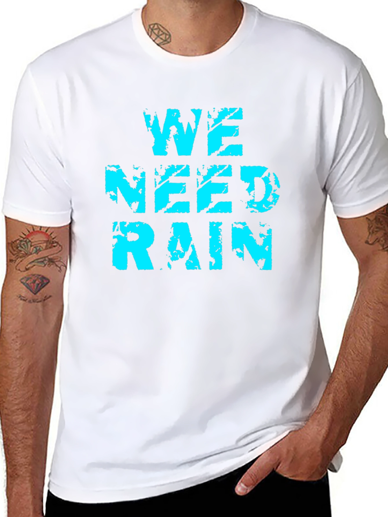 We Need Rain Graphic Tee - Soft Cotton Blend