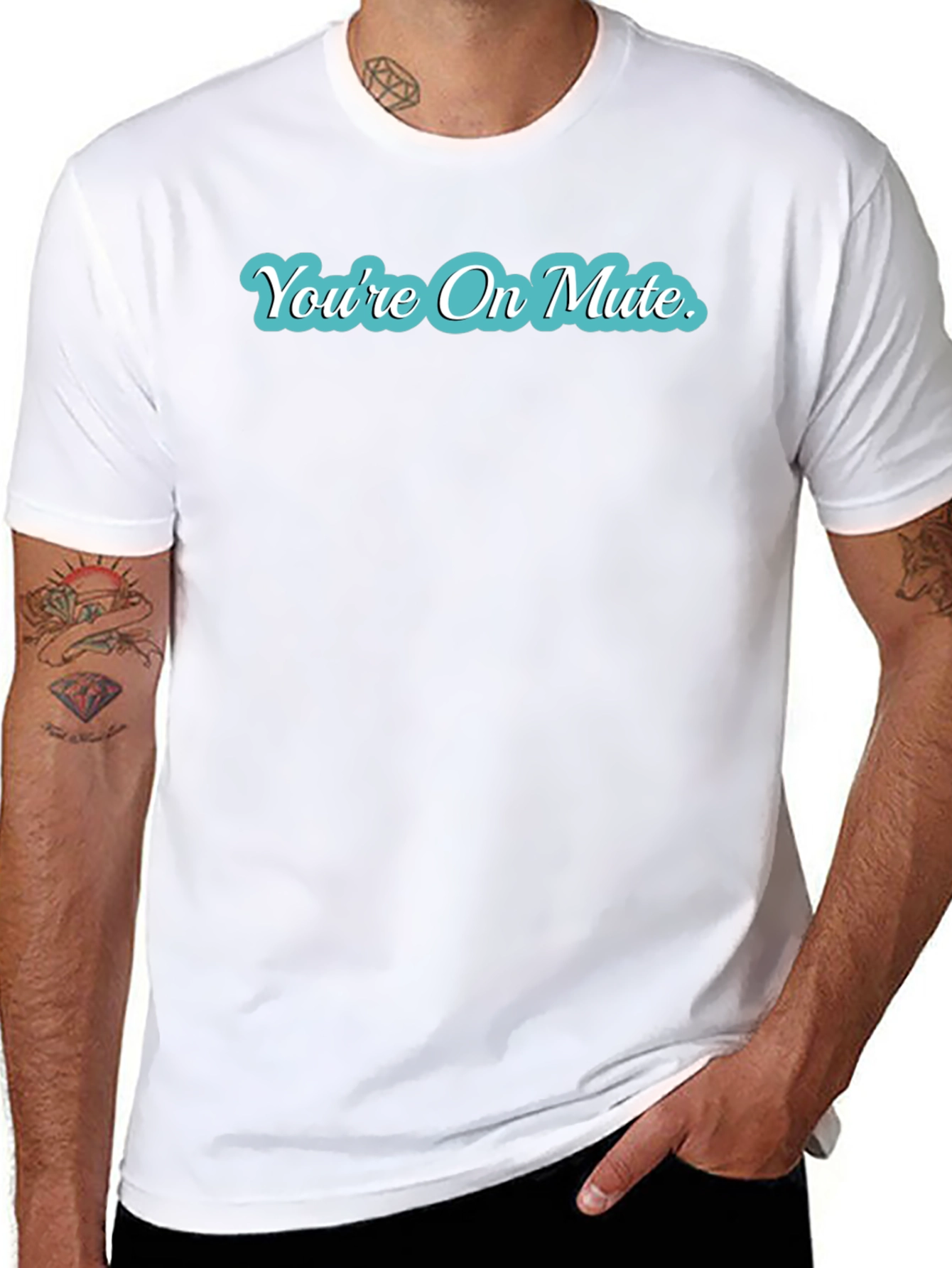 Youre On Mute Black Crew Neck T-Shirt