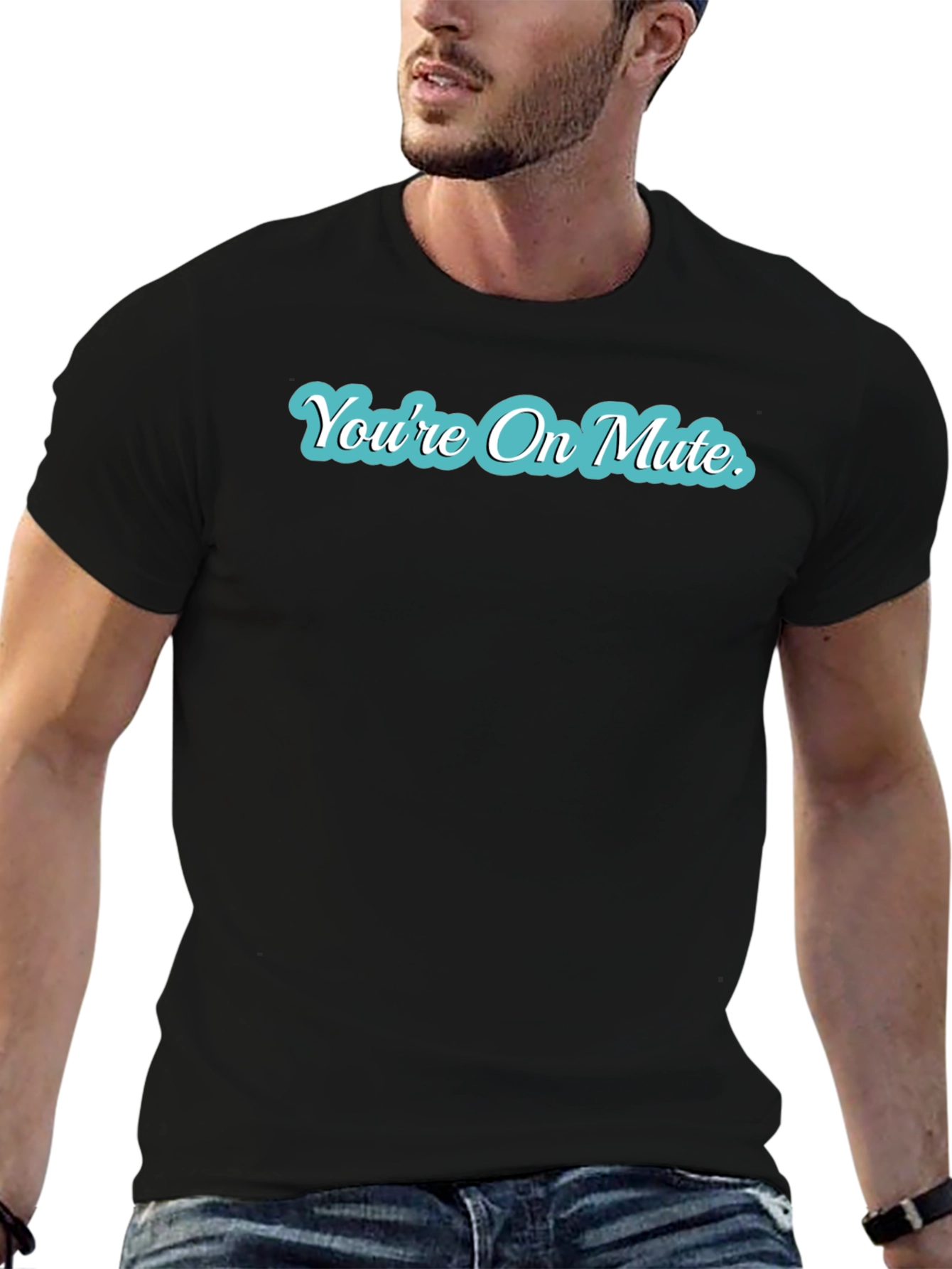 Youre On Mute Black Crew Neck T-Shirt