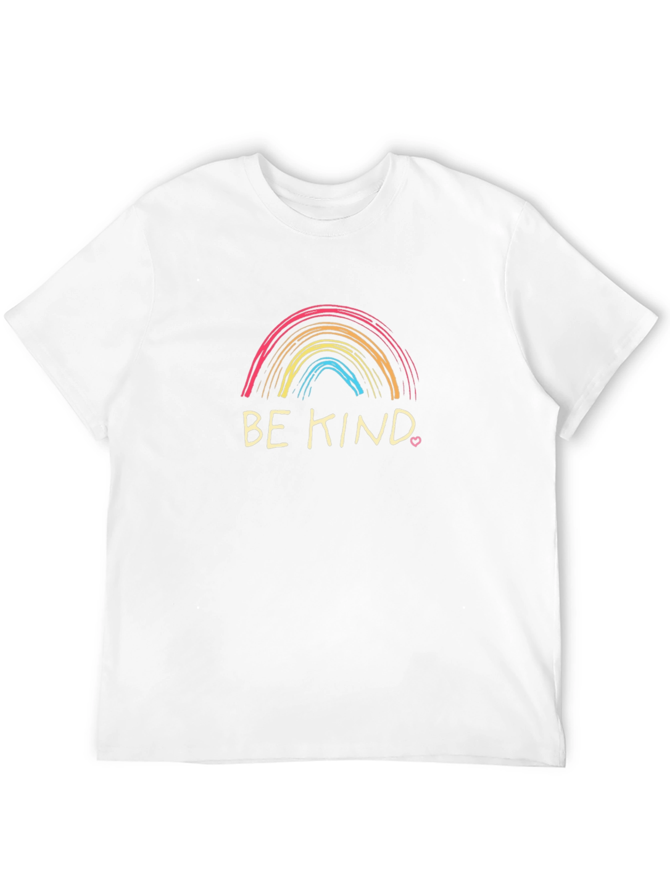 Be Kind Rainbow Graphic Tee - Positive Message Shirt