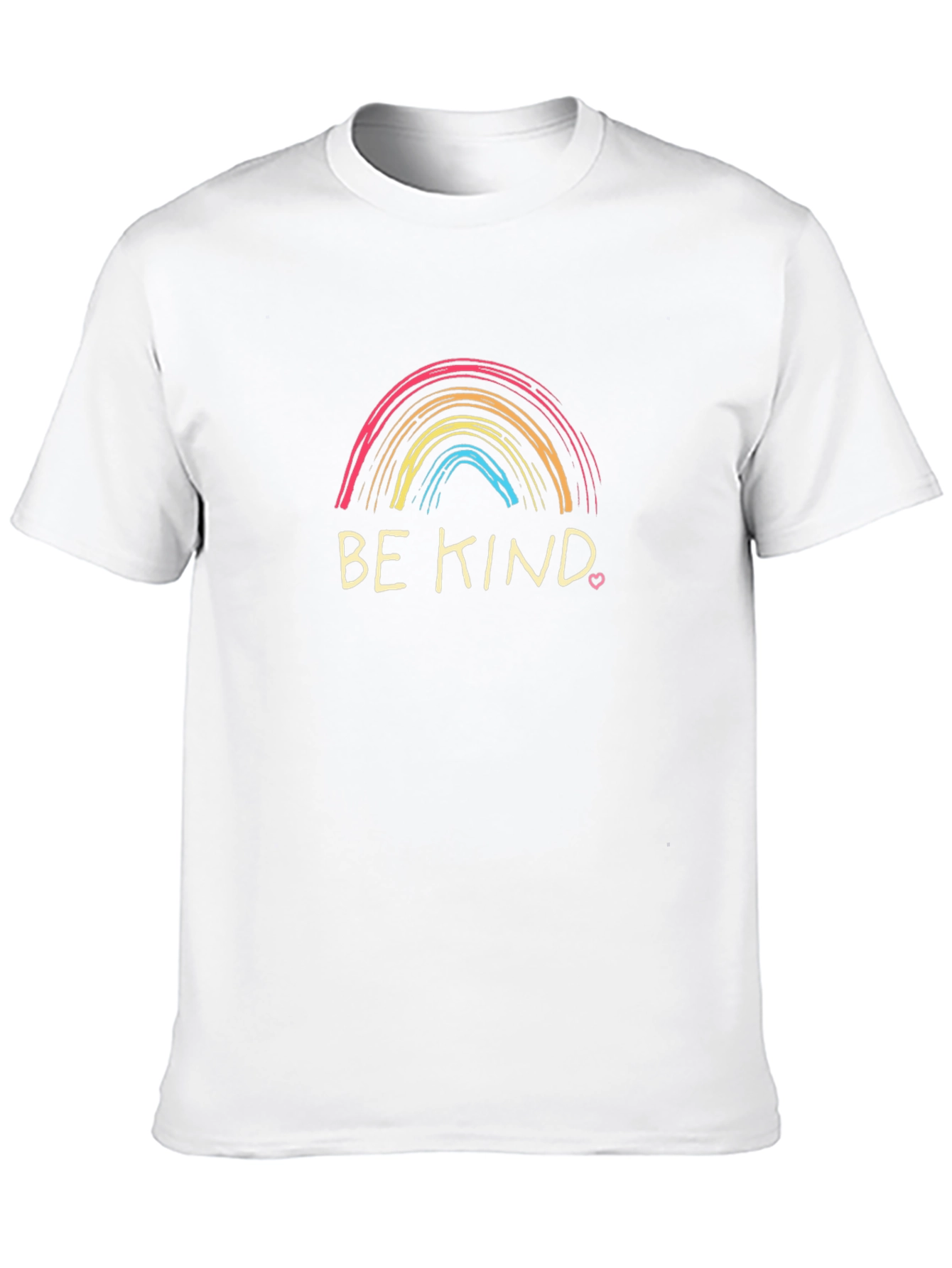Be Kind Rainbow Graphic Tee - Positive Message Shirt