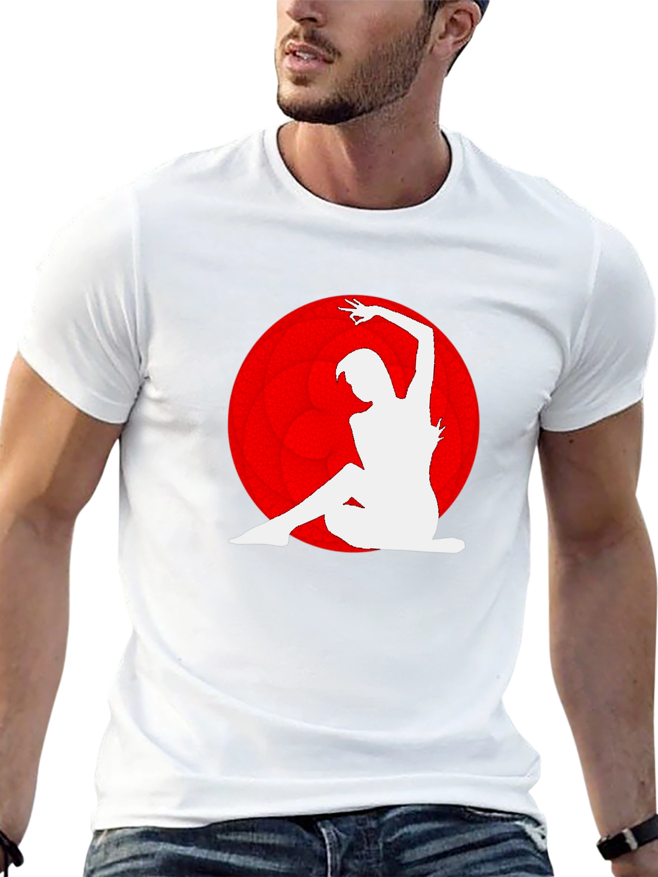 Silhouette Dance Graphic Print T-Shirt
