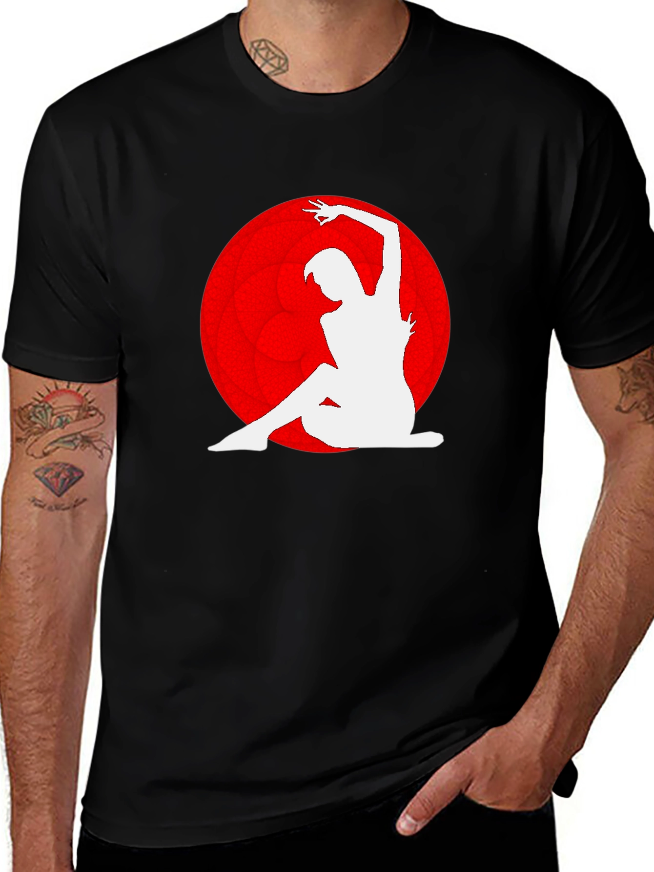 Silhouette Dance Graphic Print T-Shirt