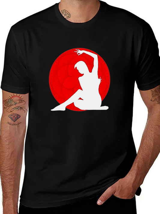 Silhouette Dance Graphic Print T-Shirt