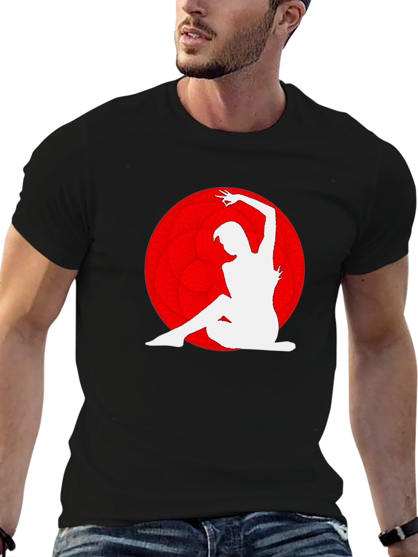 Silhouette Dance Graphic Print T-Shirt