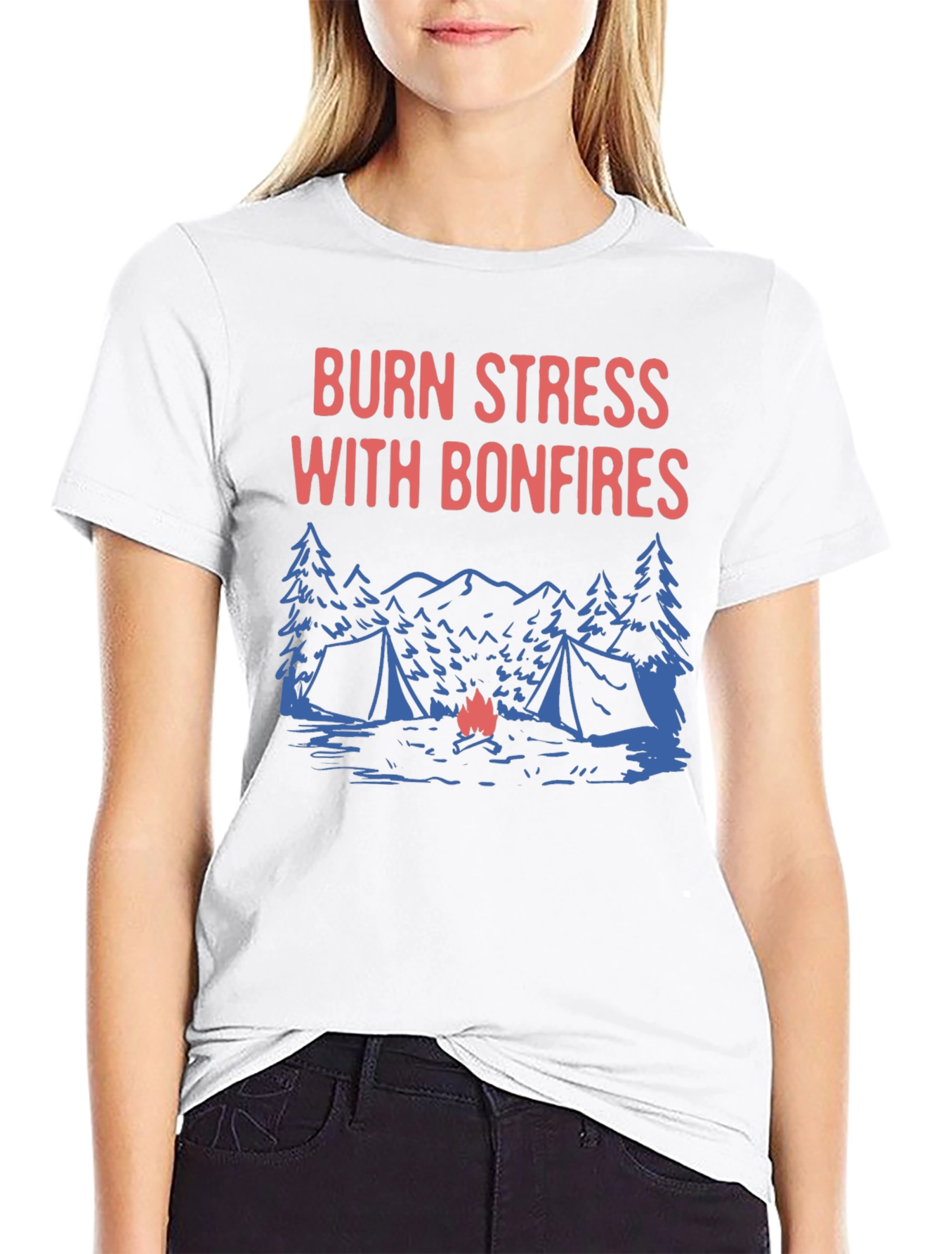 Burn Stress With Bonfires T-Shirt