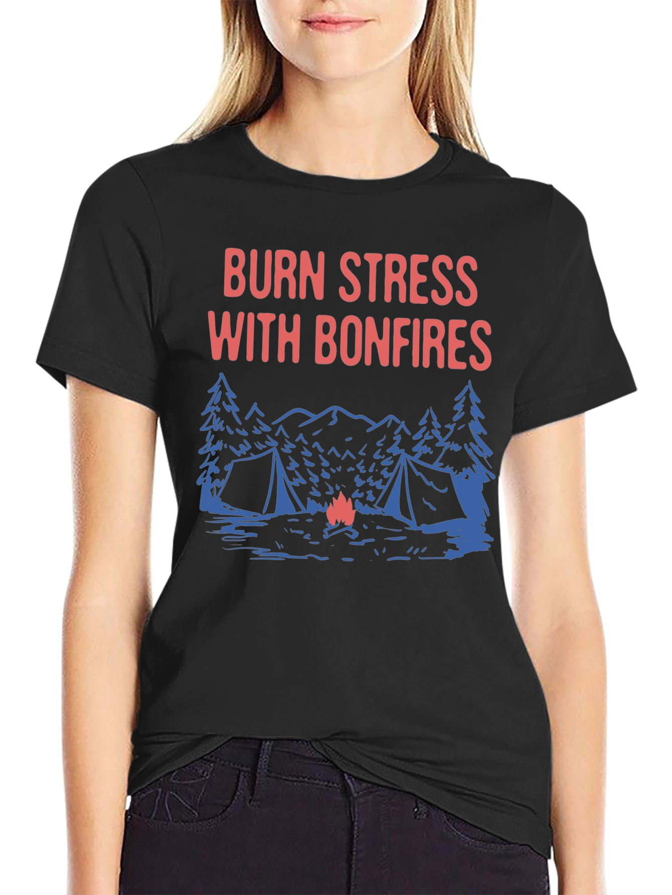 Burn Stress With Bonfires T-Shirt