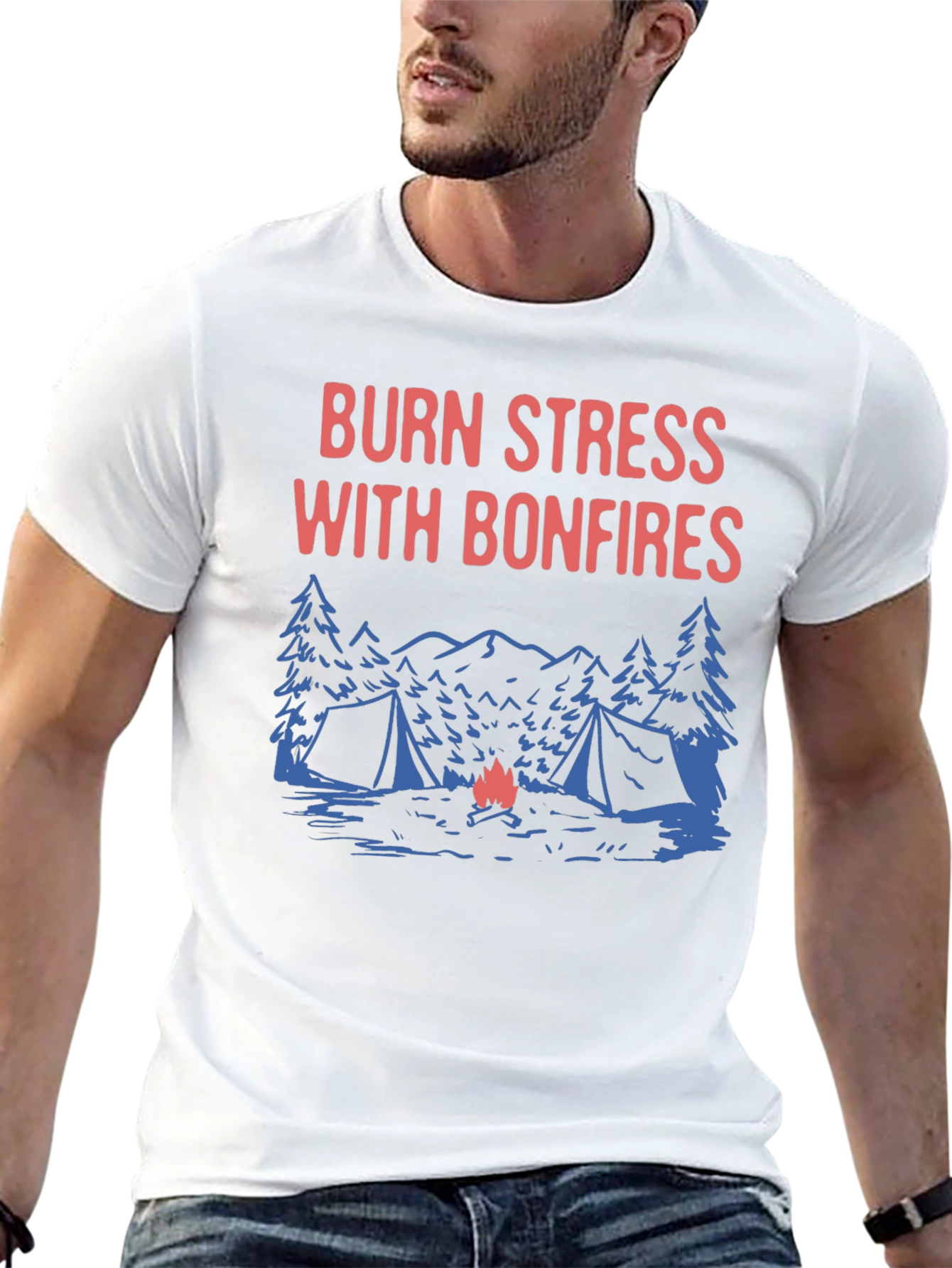 Burn Stress With Bonfires T-Shirt