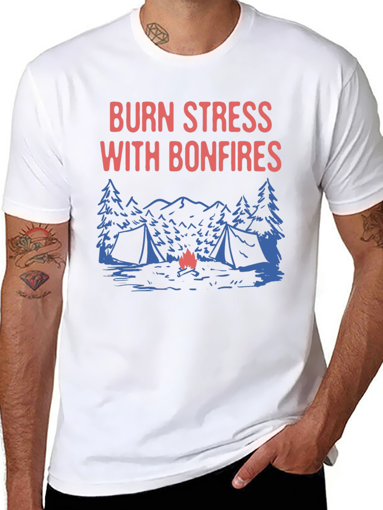 Burn Stress With Bonfires T-Shirt
