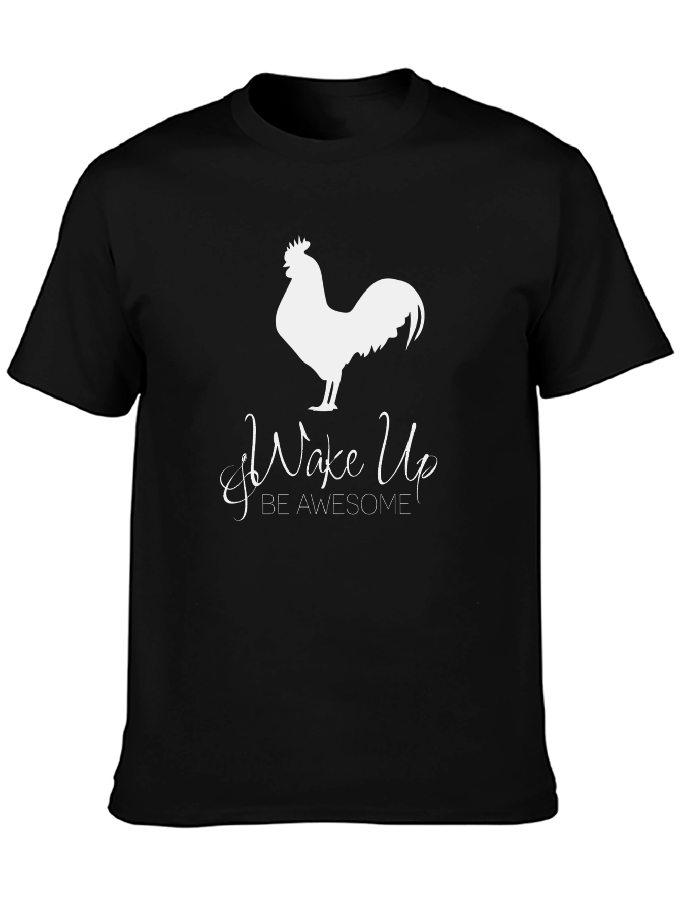 Wake Up Awesome Rooster Graphic Tee