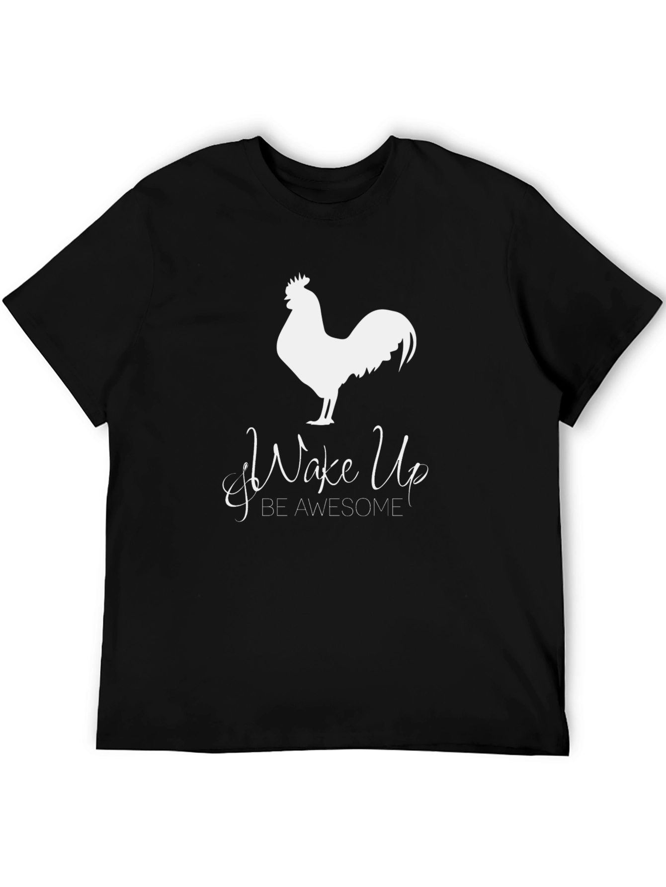 Wake Up Awesome Rooster Graphic Tee