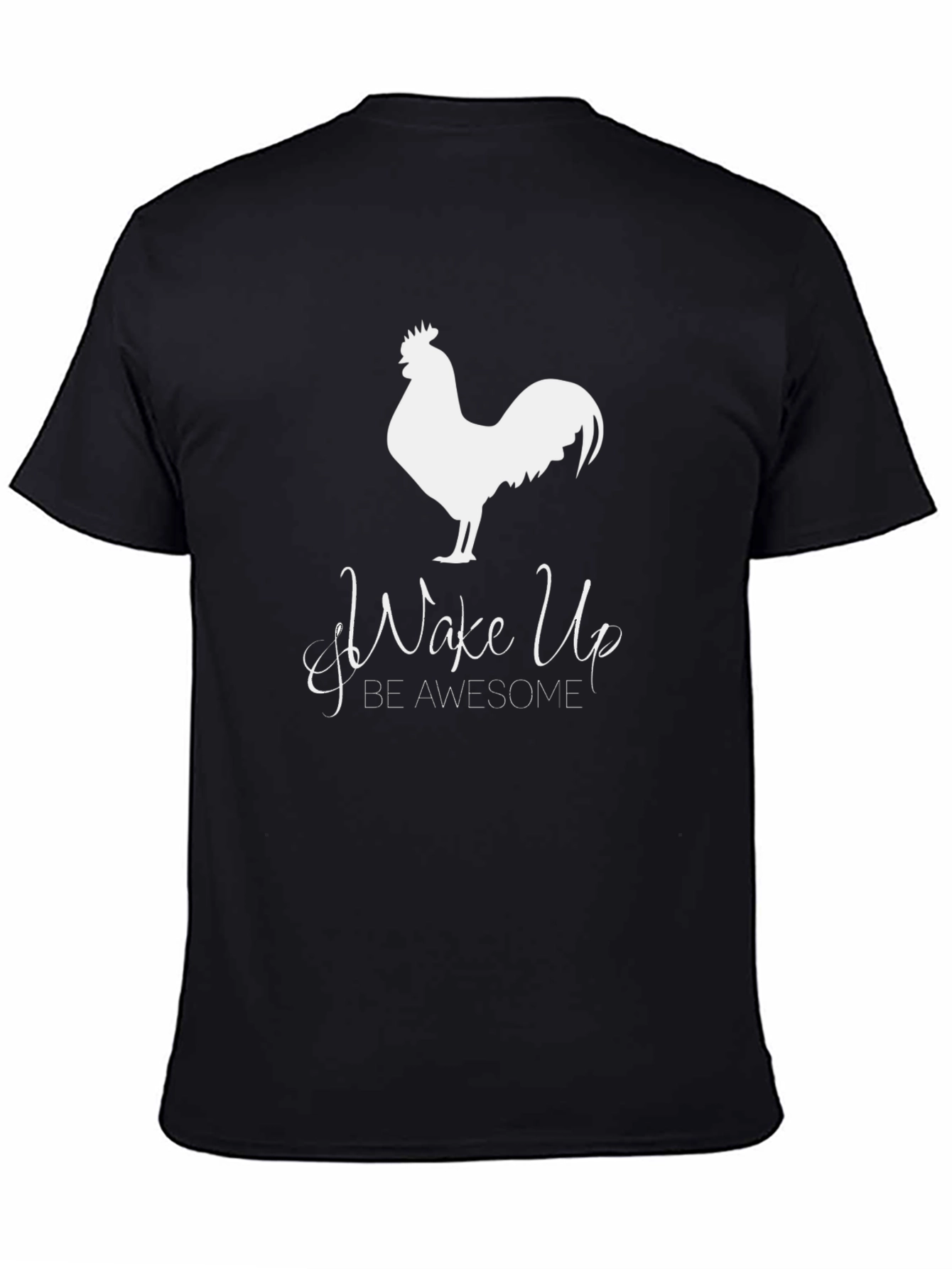 Wake Up Awesome Rooster Graphic Tee