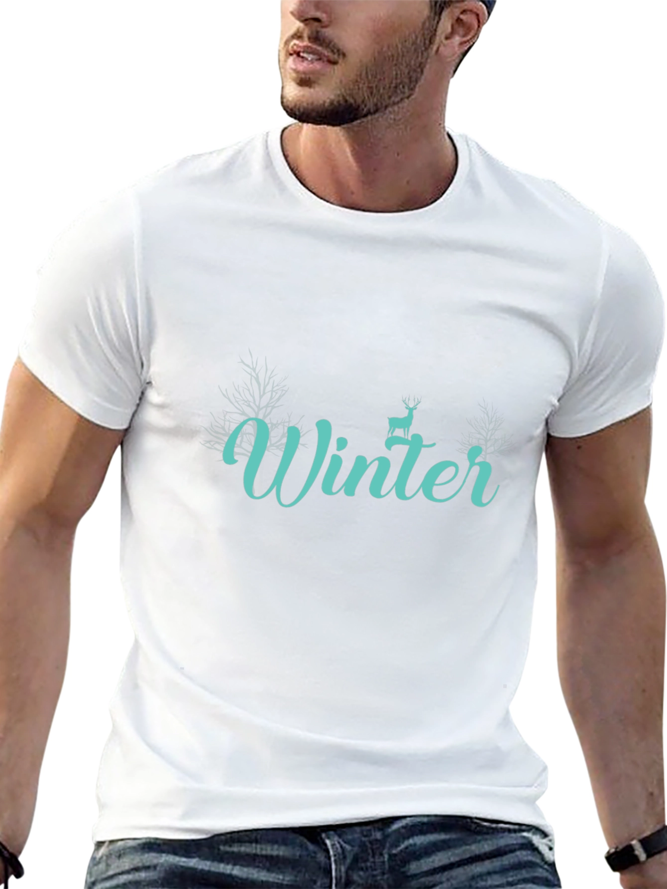 Winter Graphic Tee - Stylish Holiday Season Apparel