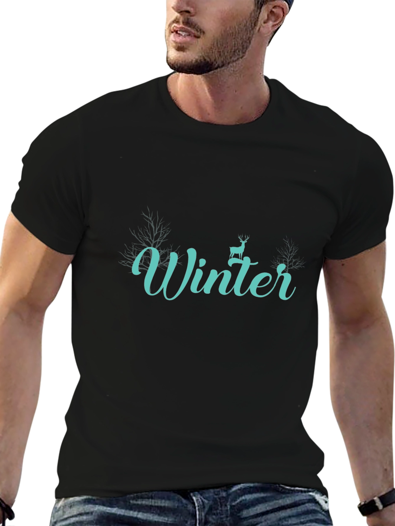 Winter Graphic Tee - Stylish Holiday Season Apparel