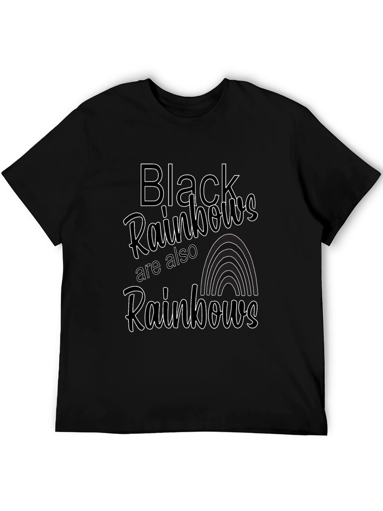 Black Rainbows Graphic Tee