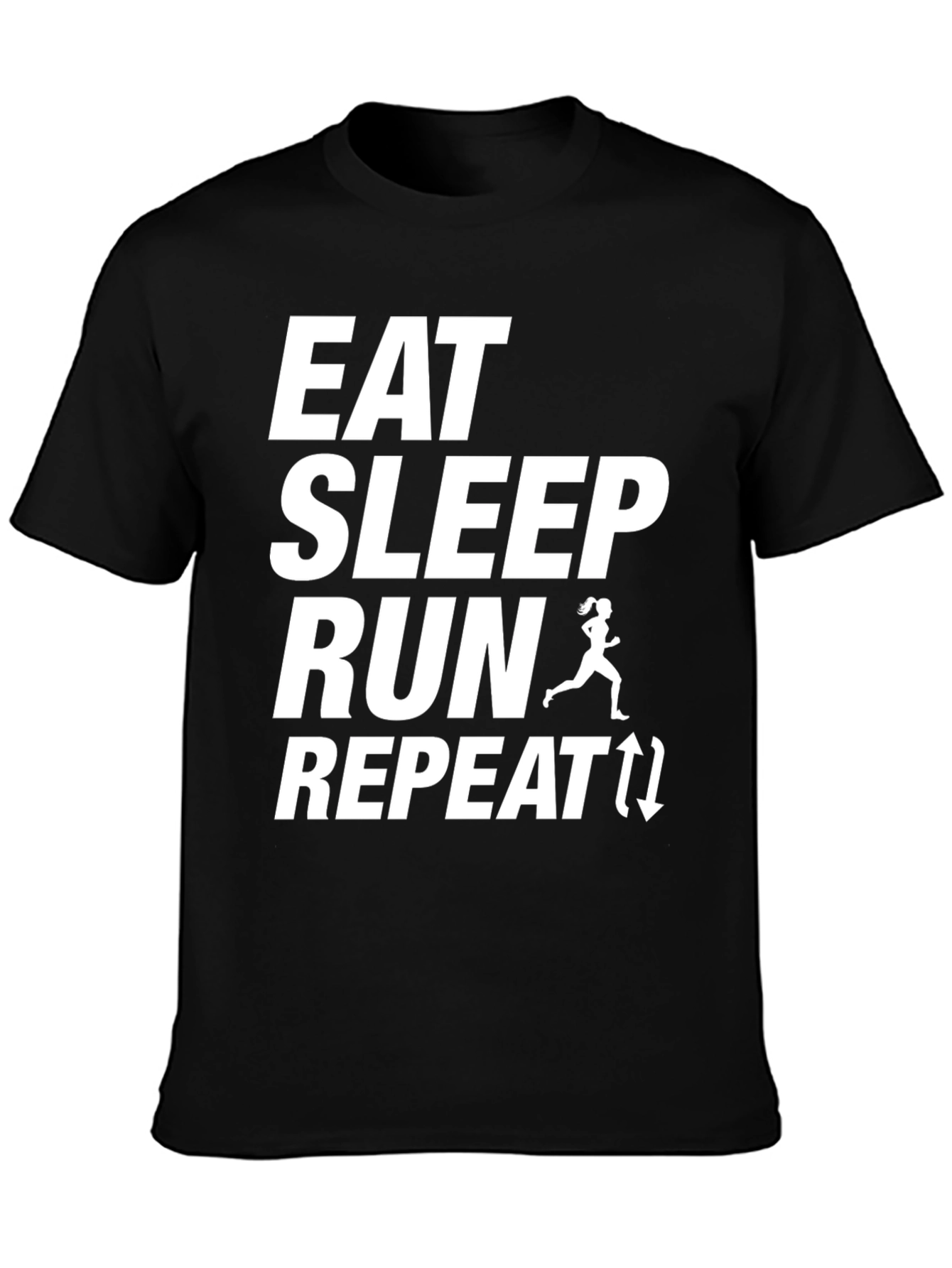 Eat Sleep Run Repeat T-Shirt - Fitness Apparel