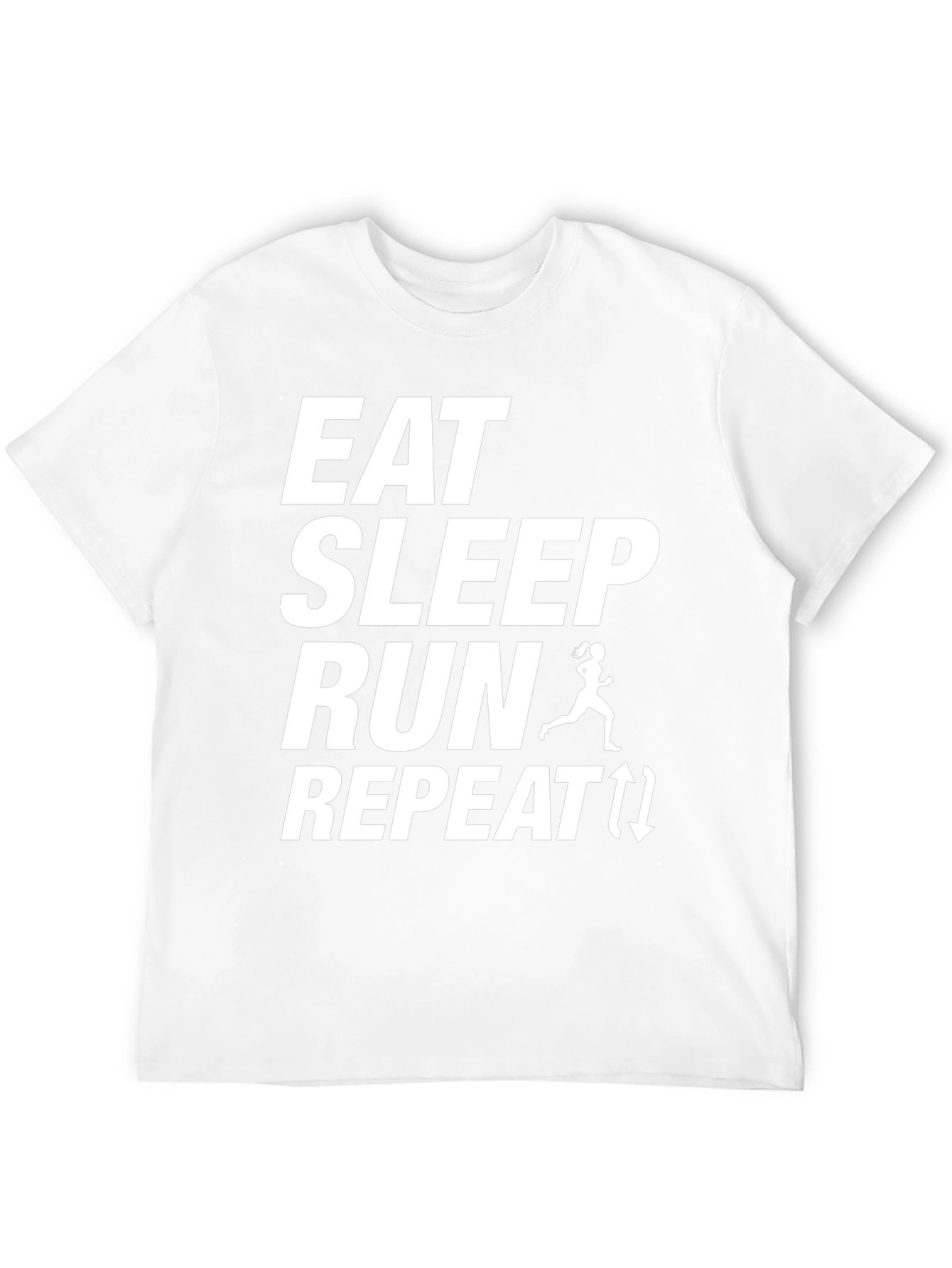 Eat Sleep Run Repeat T-Shirt - Fitness Apparel