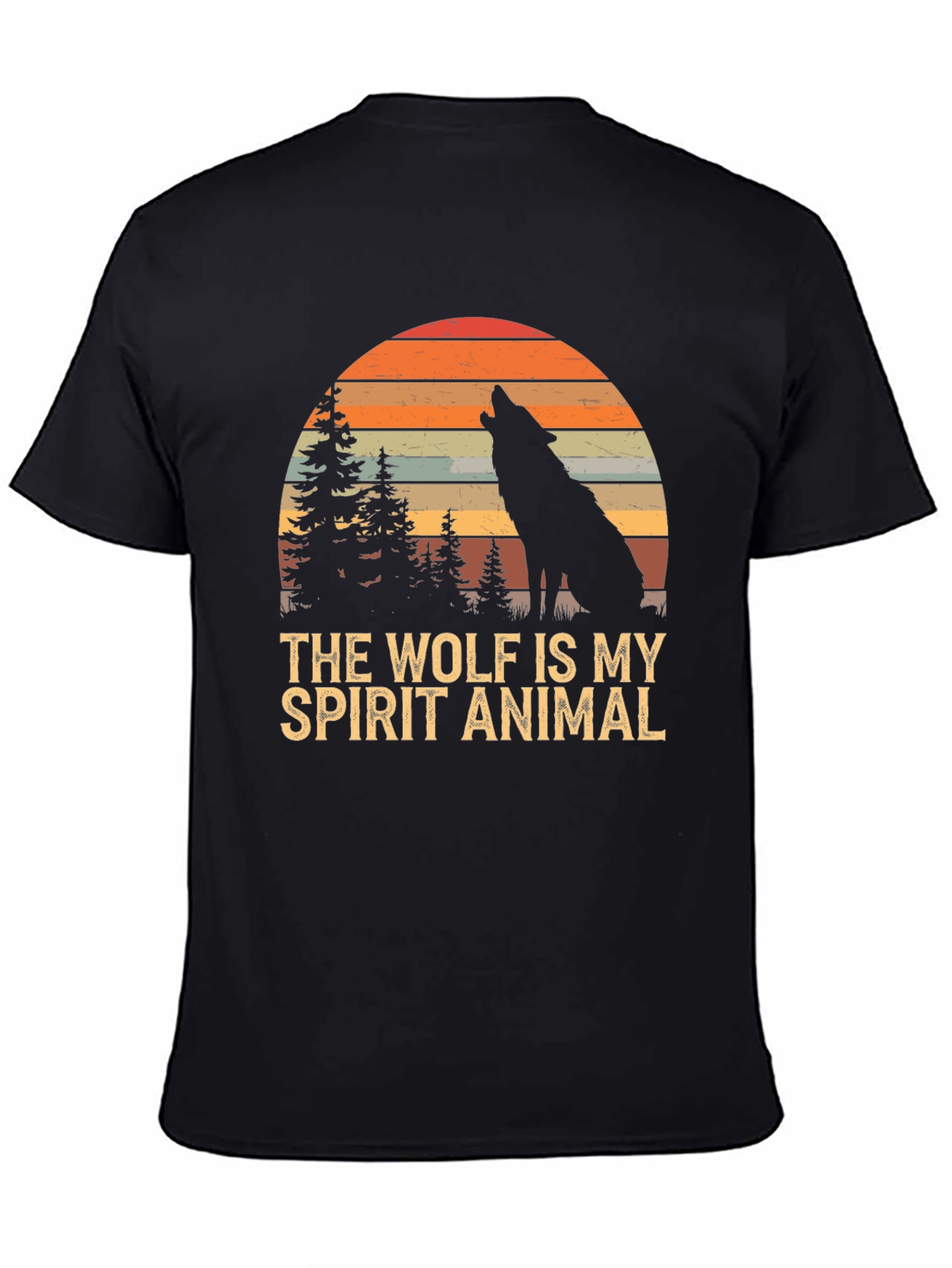 Wolf Spirit Animal T-Shirt - Nature Inspired Graphic Tee