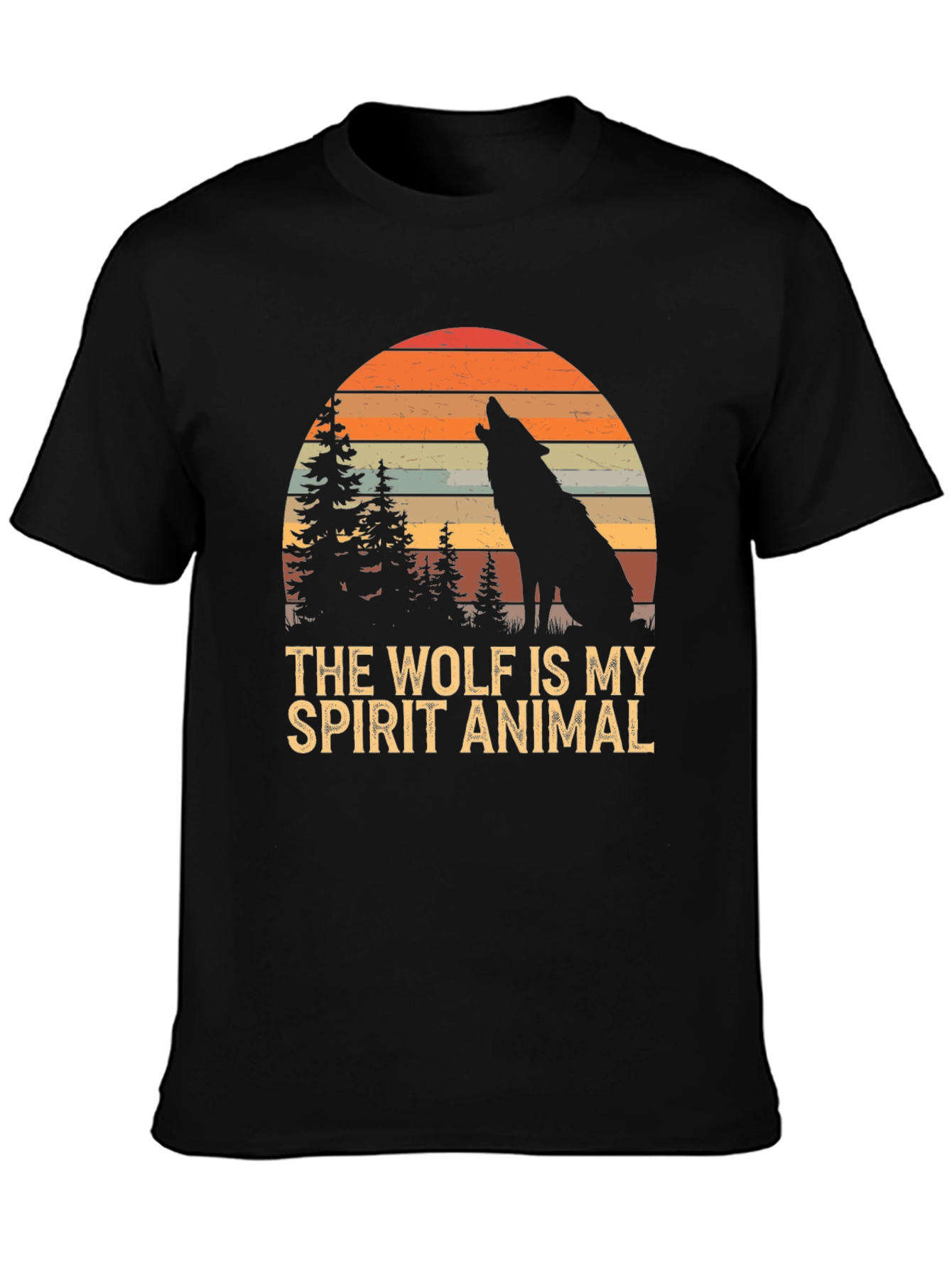 Wolf Spirit Animal T-Shirt - Nature Inspired Graphic Tee