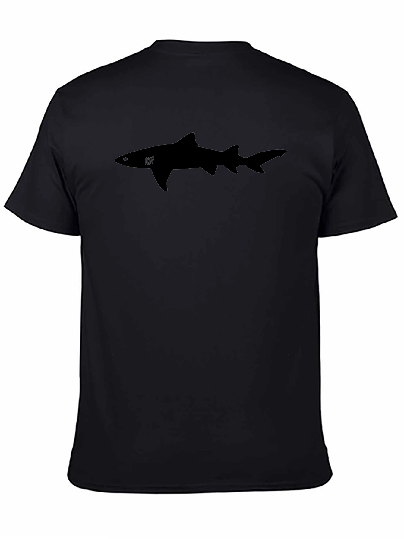 Black Shark Graphic Tee - Mens Casual Shirt