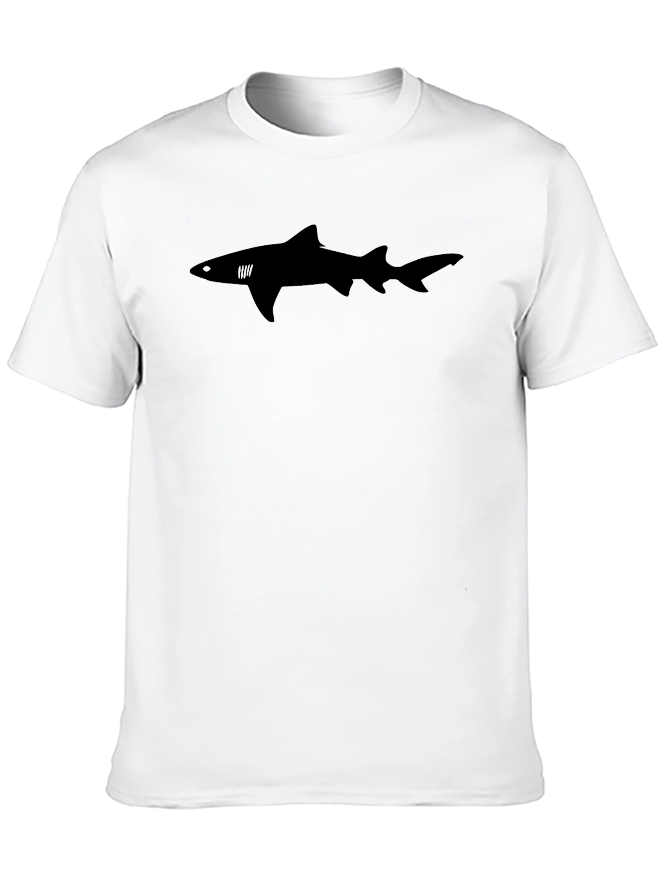 Black Shark Graphic Tee - Mens Casual Shirt