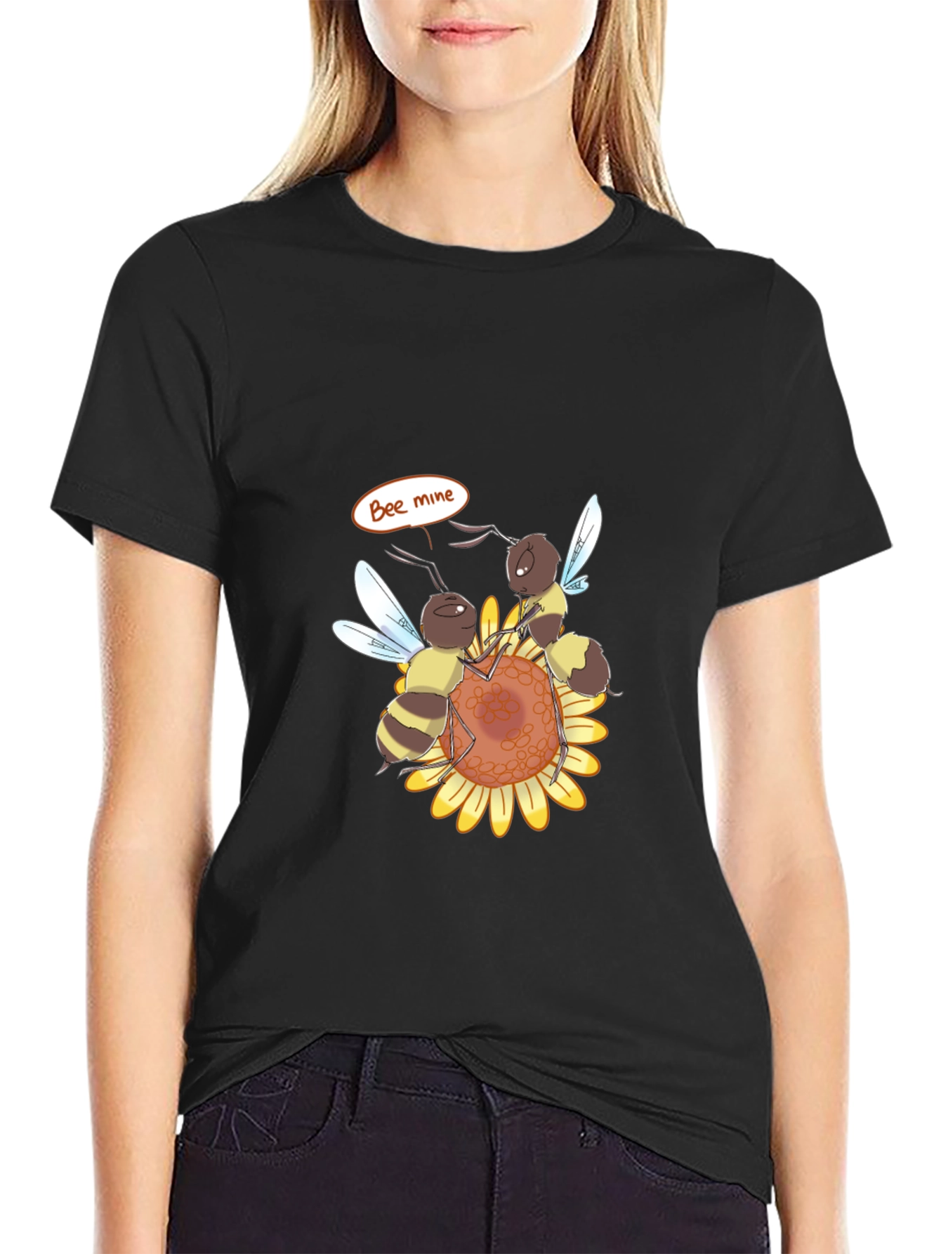 Bee Mine Graphic T-Shirt - Black