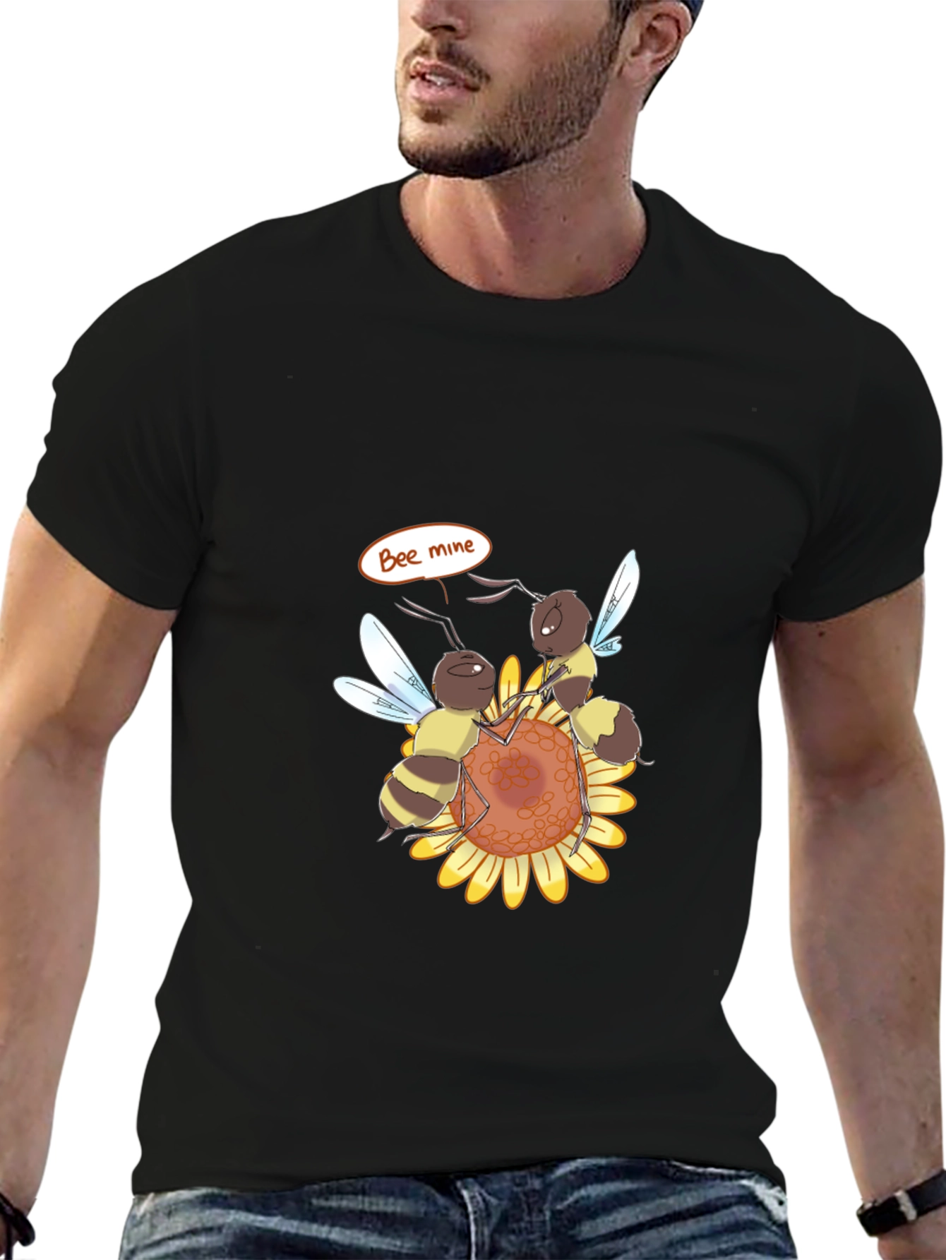 Bee Mine Graphic T-Shirt - Black