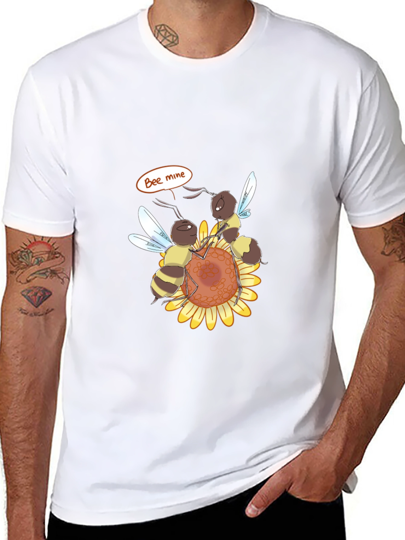 Bee Mine Graphic T-Shirt - Black
