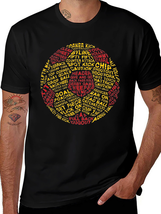 Soccer Word Art T-Shirt - Football Fan Tee