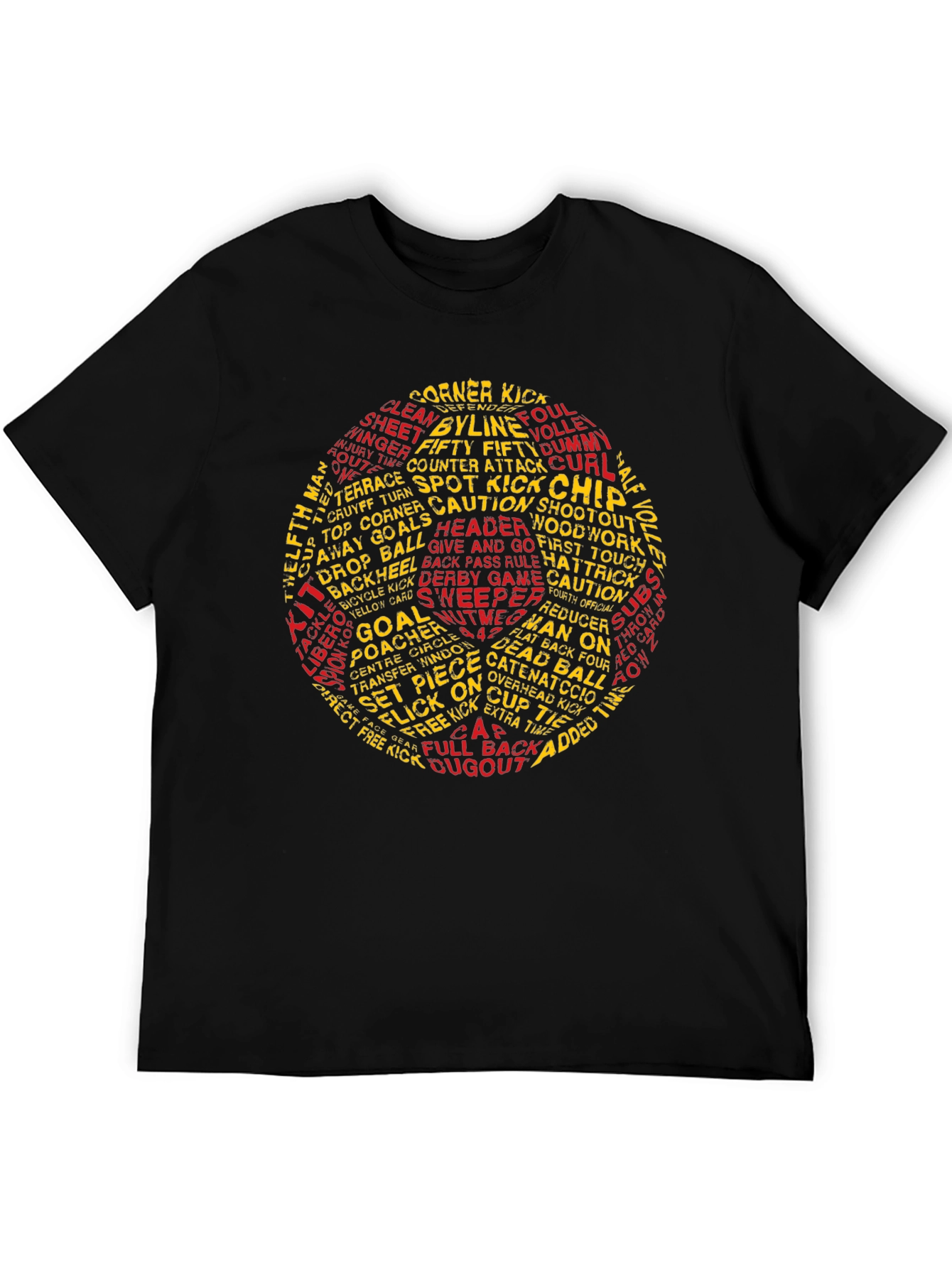Soccer Word Art T-Shirt - Football Fan Tee
