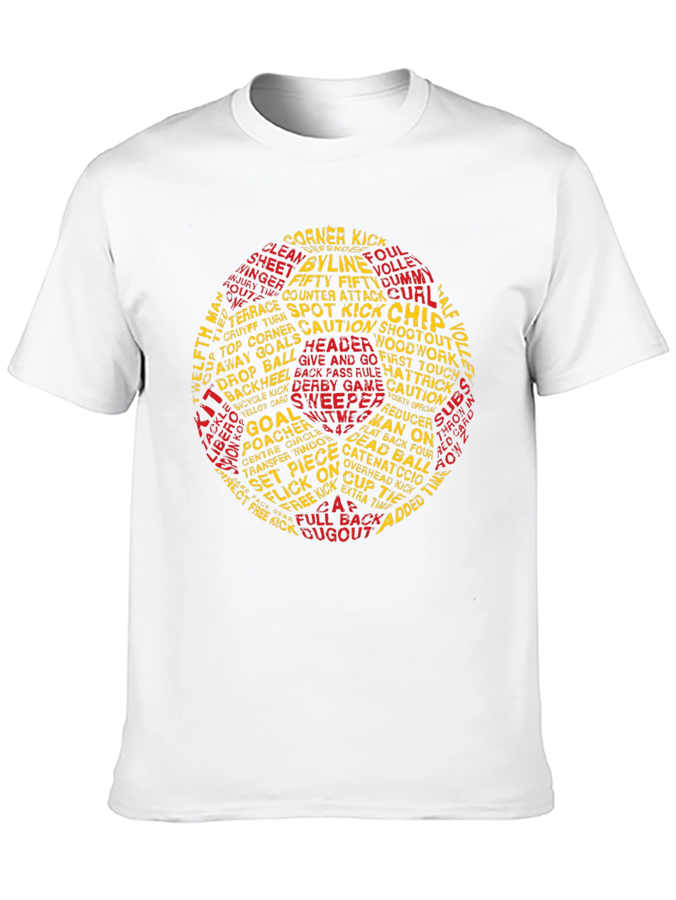 Soccer Word Art T-Shirt - Football Fan Tee