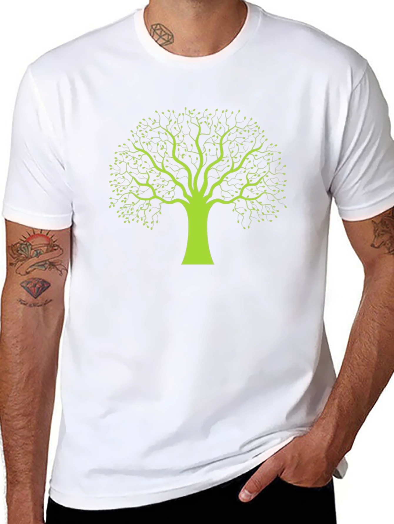 Tree Graphic Black T-Shirt