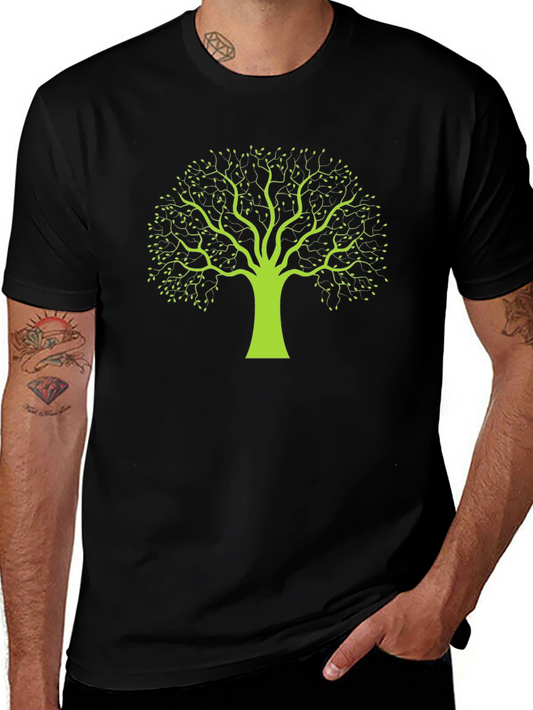 Tree Graphic Black T-Shirt