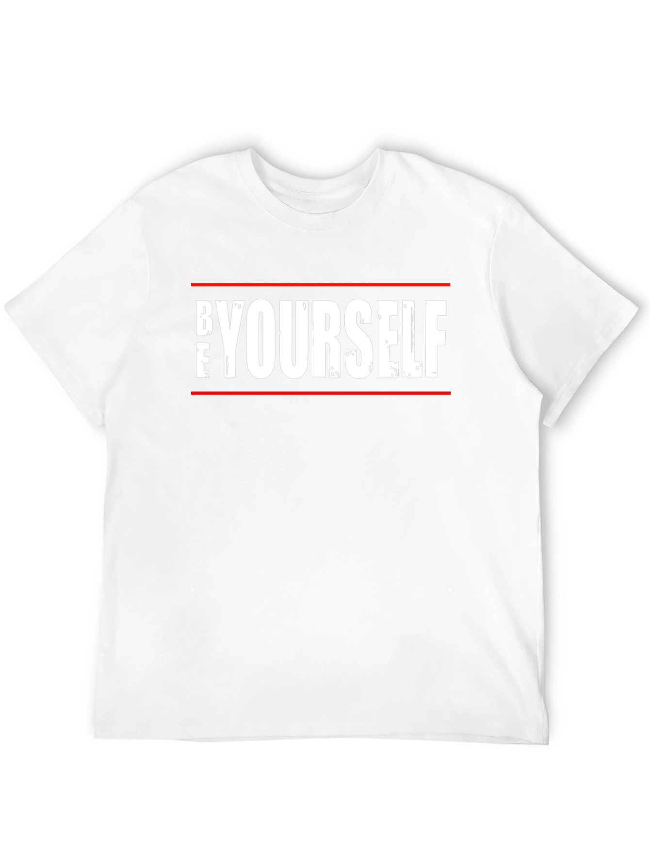 Be Yourself Graphic Tee - Trendy Black Cotton T-Shirt