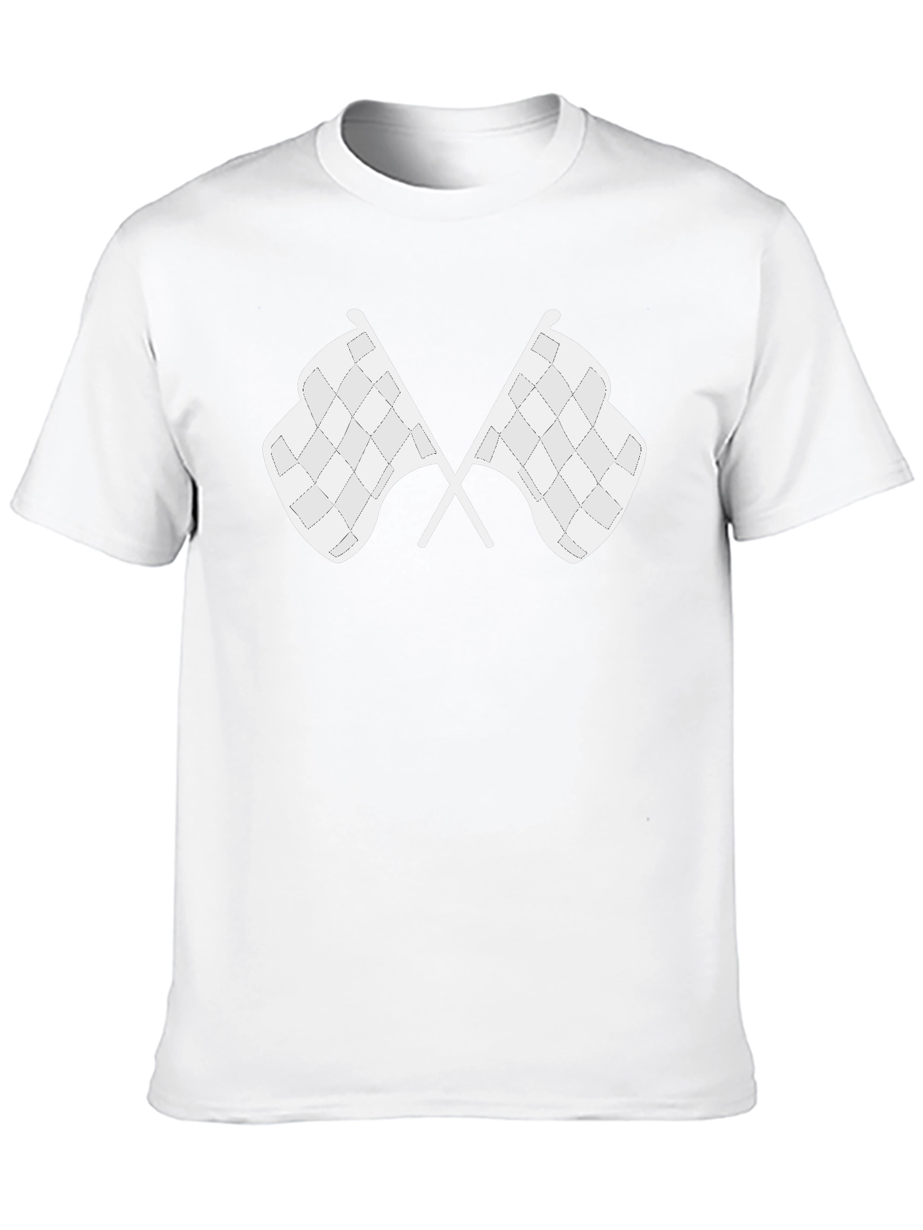 Checkered Flags Graphic T-Shirt - Racing Fan Apparel
