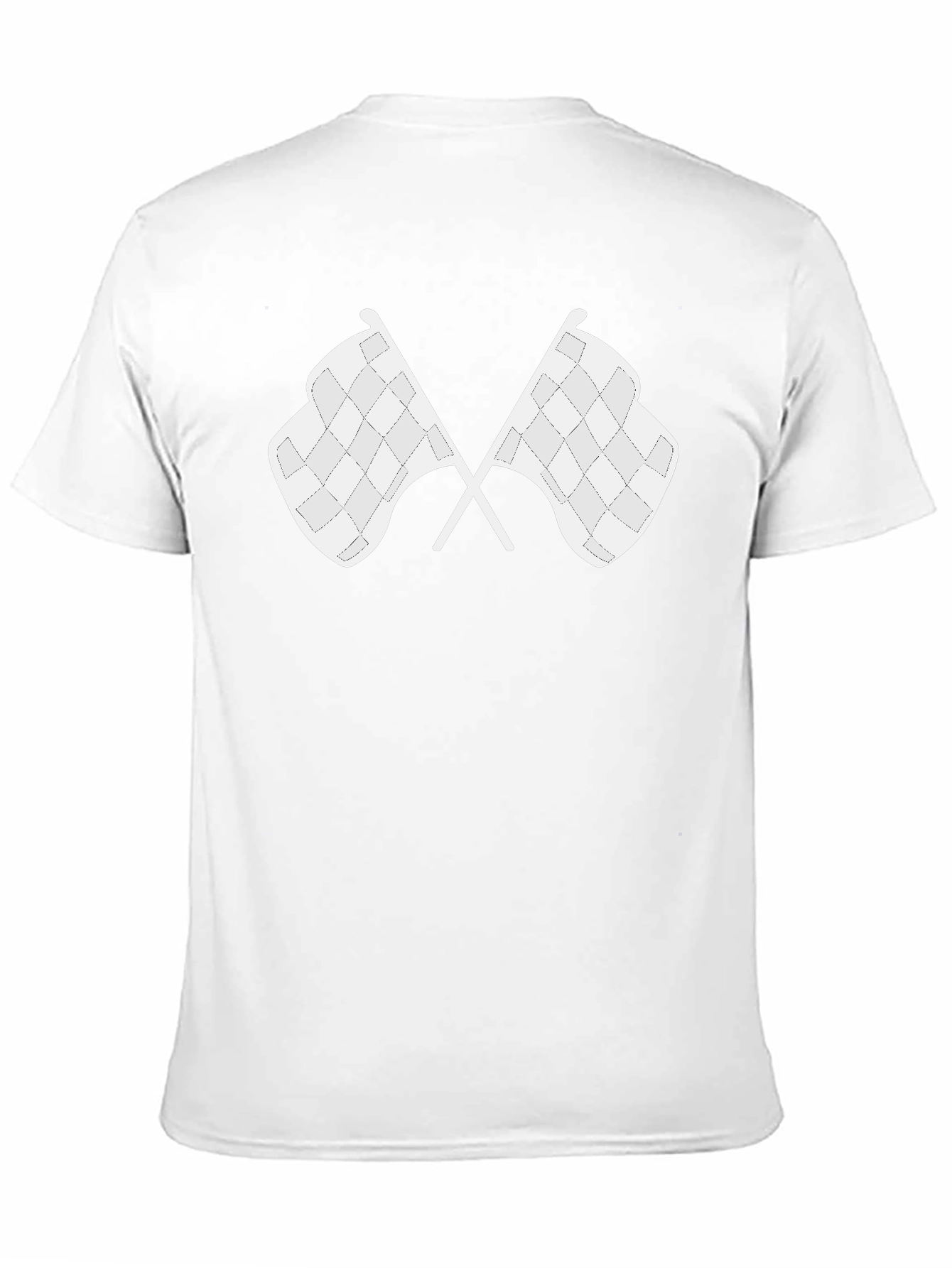 Checkered Flags Graphic T-Shirt - Racing Fan Apparel