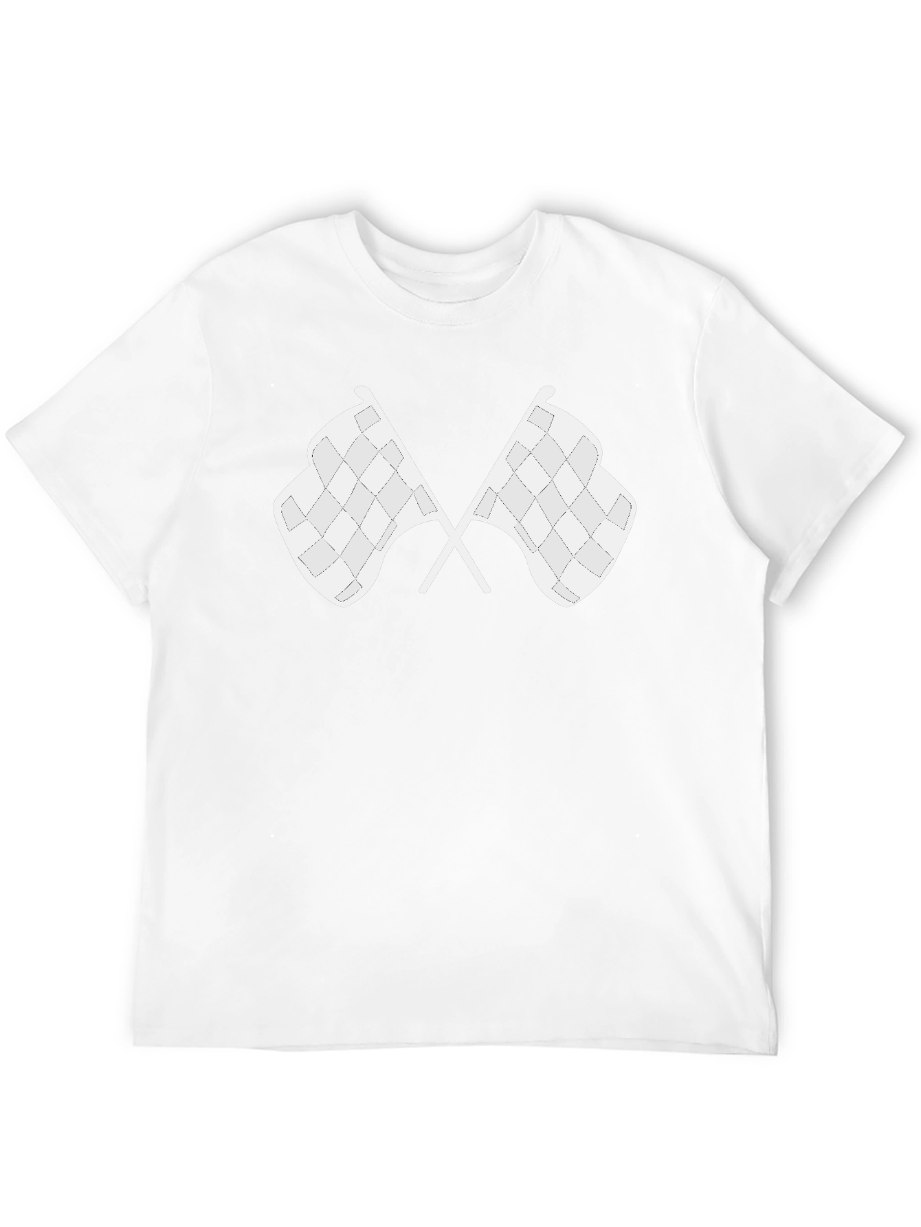 Checkered Flags Graphic T-Shirt - Racing Fan Apparel