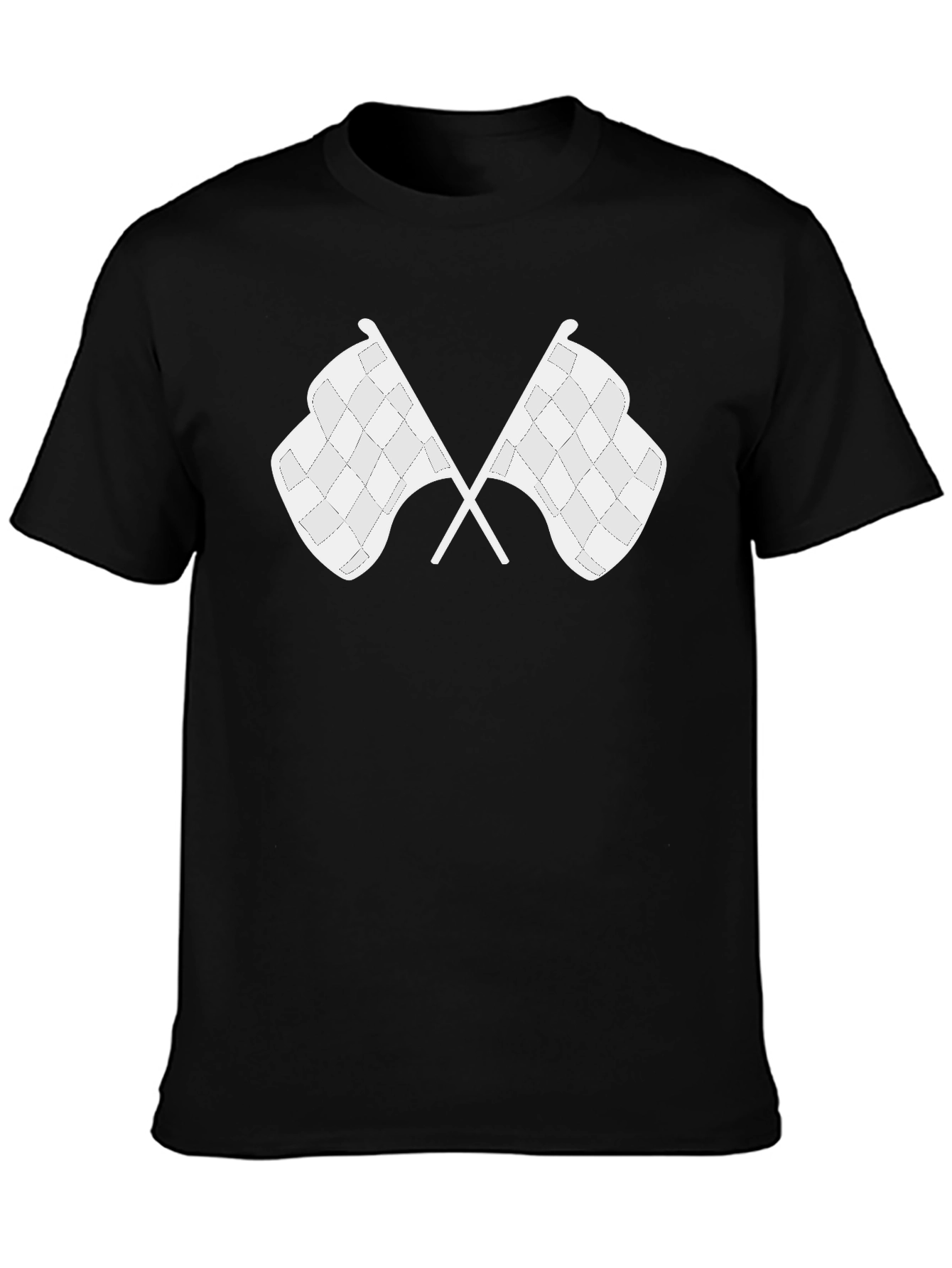 Checkered Flags Graphic T-Shirt - Racing Fan Apparel