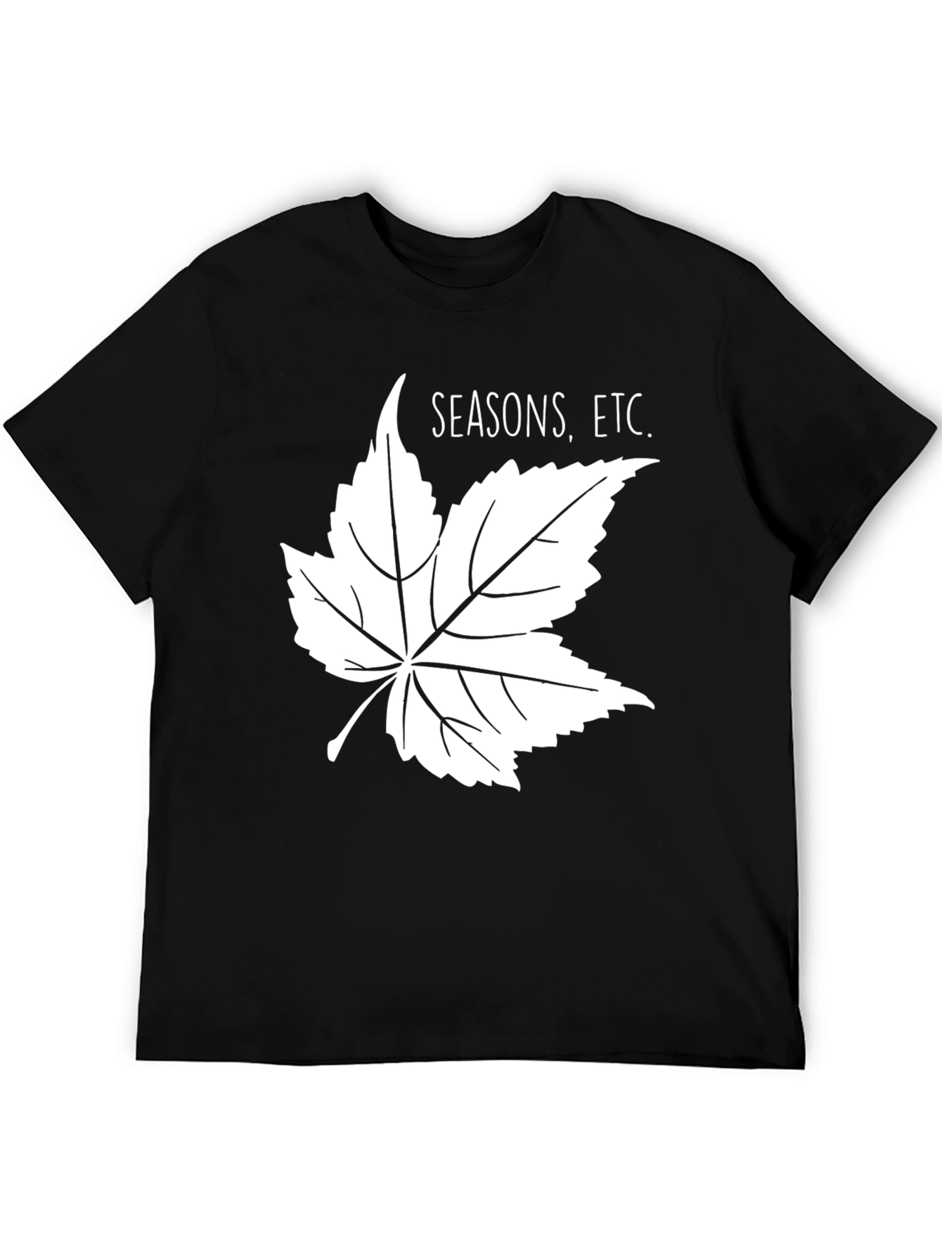 Seasons Etc. Graphic Tee - Black Cotton Blend