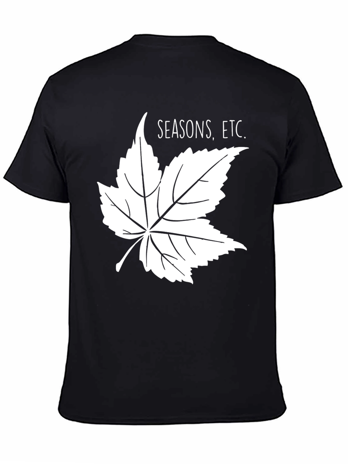 Seasons Etc. Graphic Tee - Black Cotton Blend