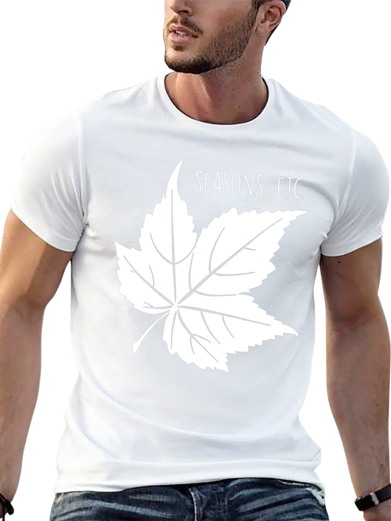 Seasons Etc. Graphic Tee - Black Cotton Blend