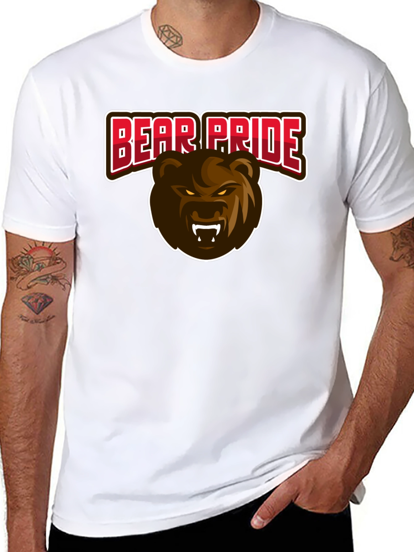 Bear Pride T-Shirt - Black