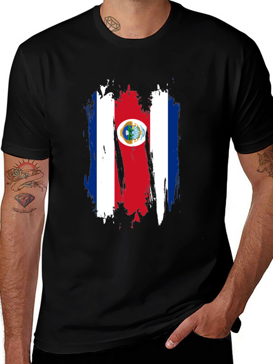 Costa Rica Flag T-Shirt Black