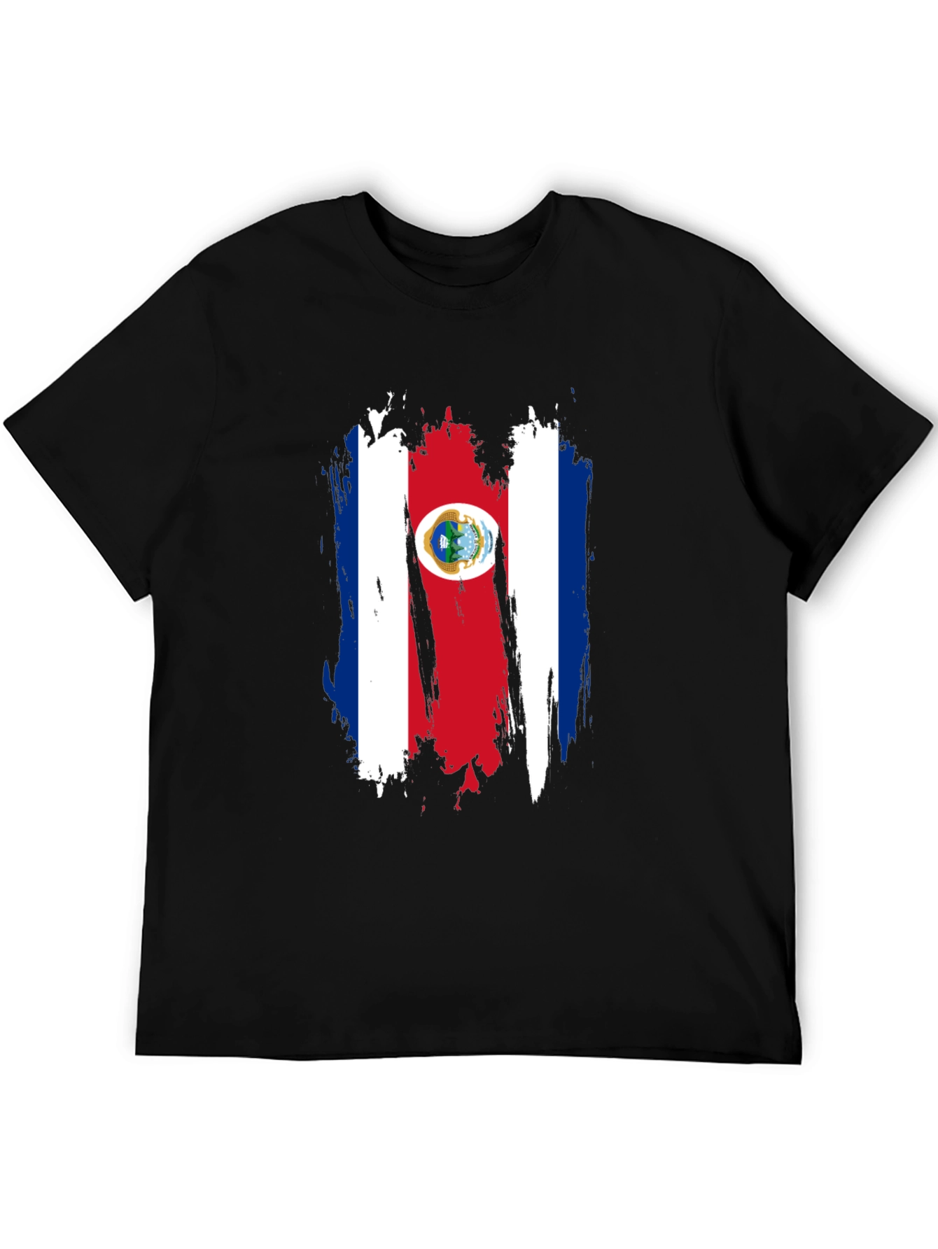 Costa Rica Flag T-Shirt Black