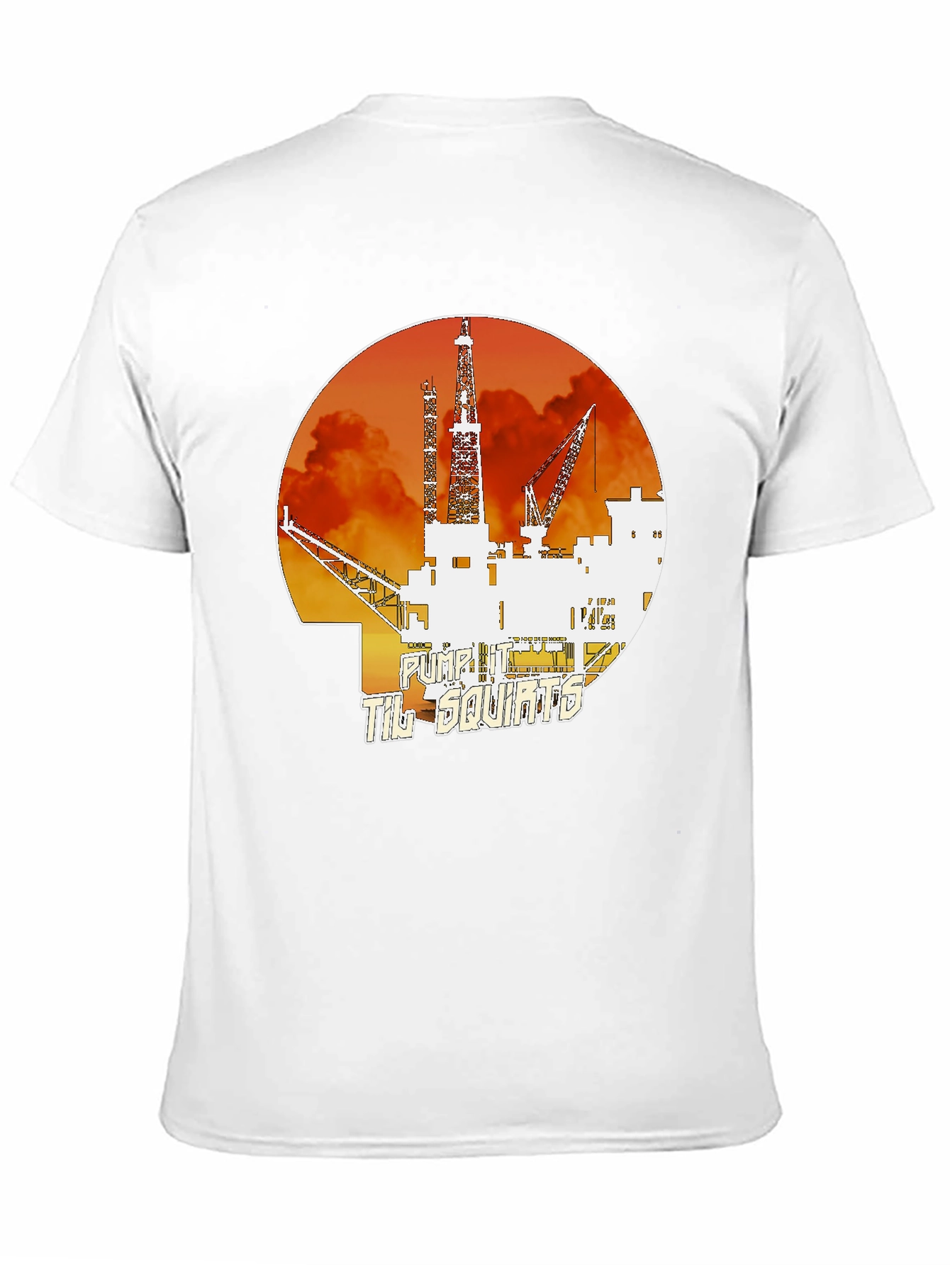 Pump It Til Squirts Black Graphic T-Shirt