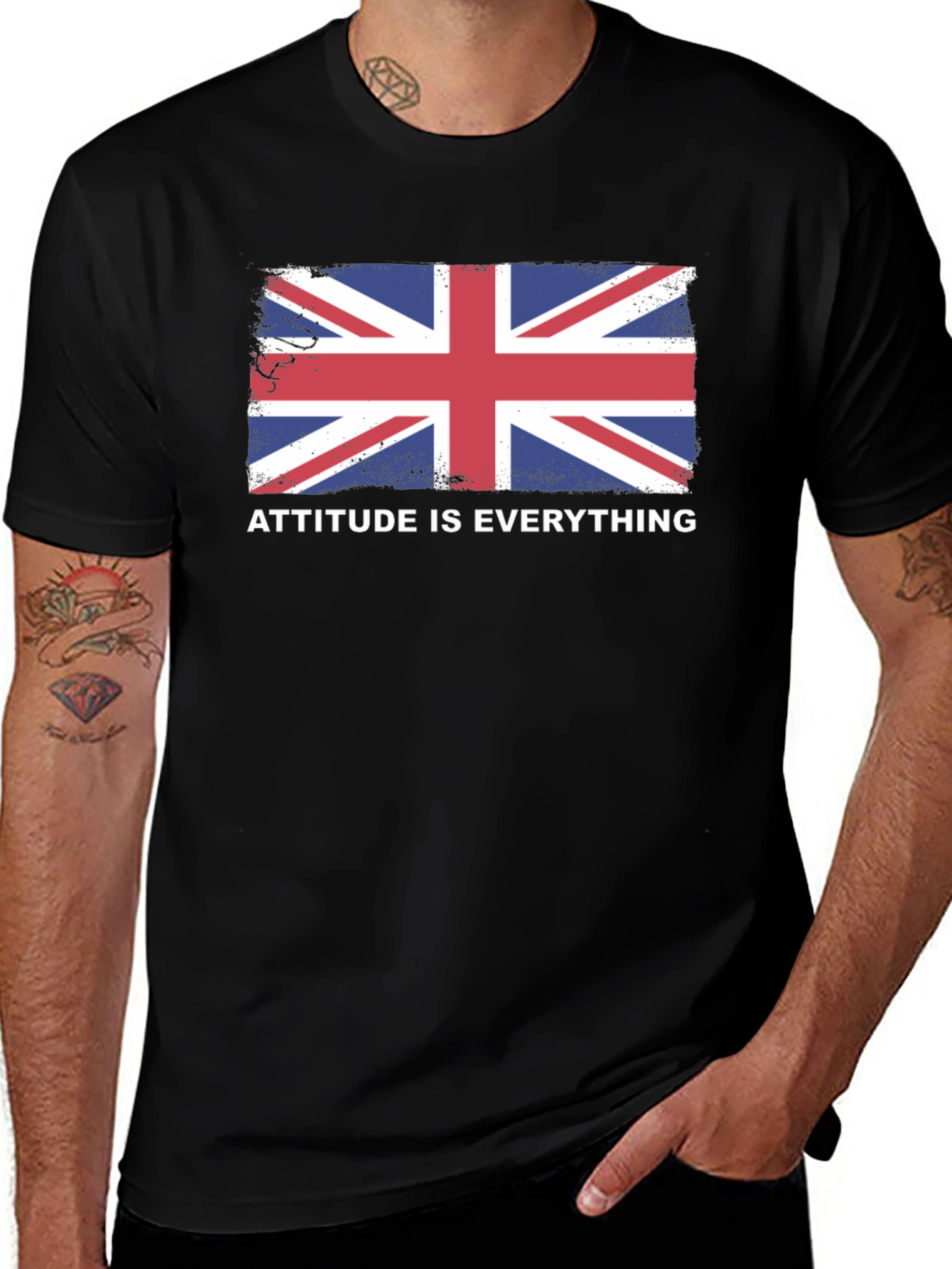 Attitude Is Everything Union Jack Graphic Tee