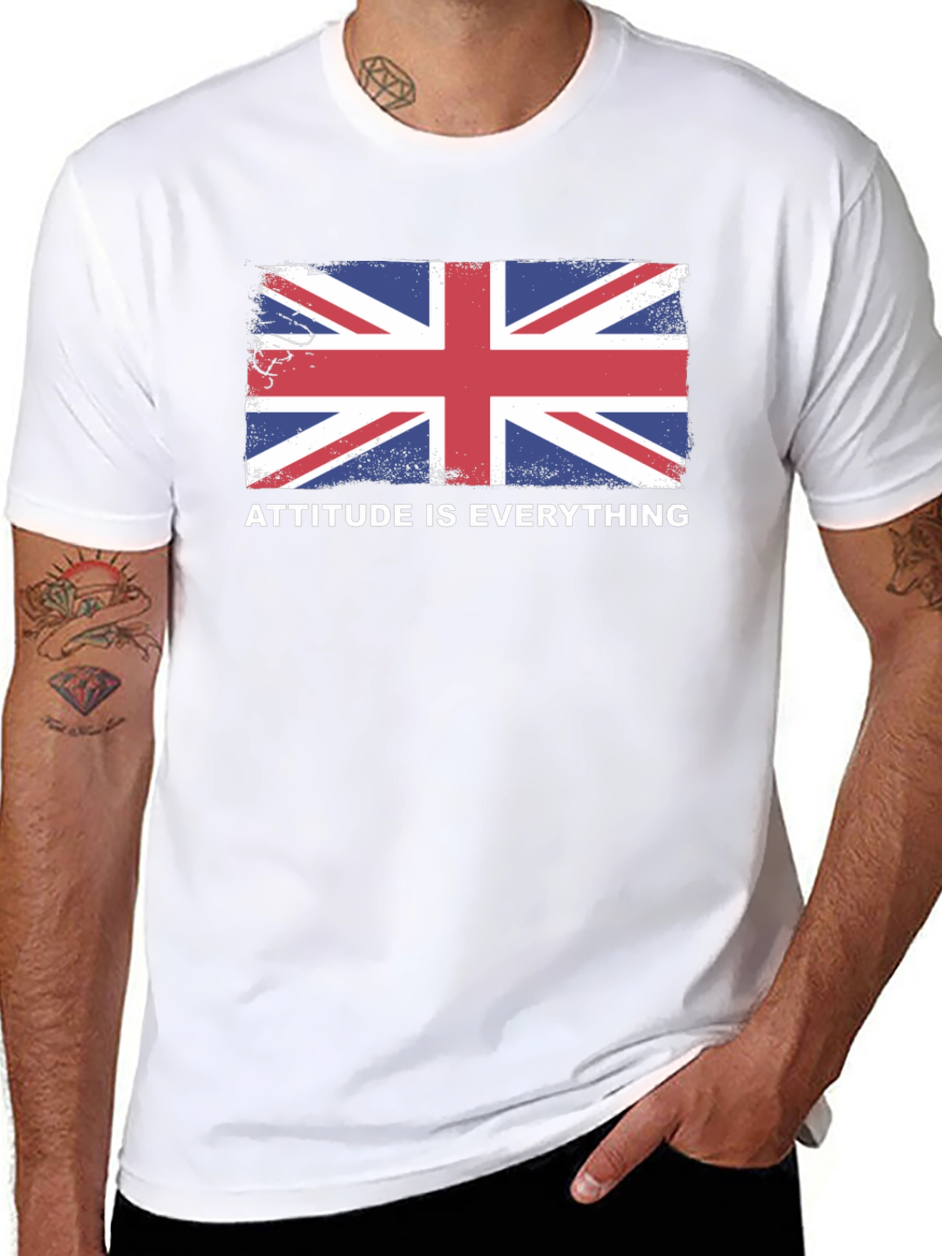 Attitude Is Everything Union Jack Graphic Tee
